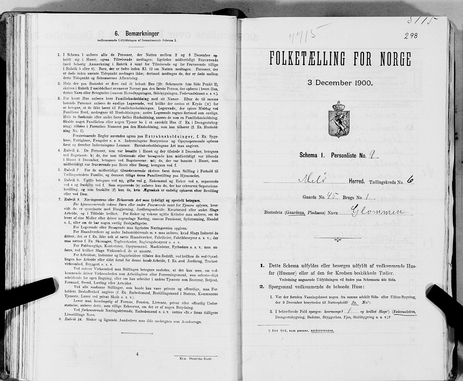SAT, Folketelling 1900 for 1837 Meløy herred, 1900, s. 802