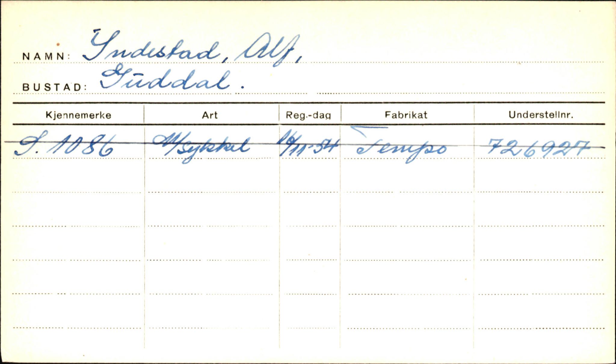 Statens vegvesen, Sogn og Fjordane vegkontor, AV/SAB-A-5301/4/F/L0002: Eigarregister Fjordane til 1.6.1961, 1930-1961, s. 604