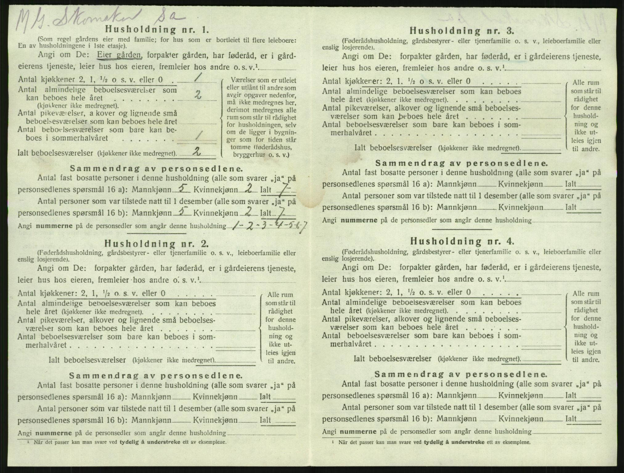 SAKO, Folketelling 1920 for 0726 Brunlanes herred, 1920, s. 1258