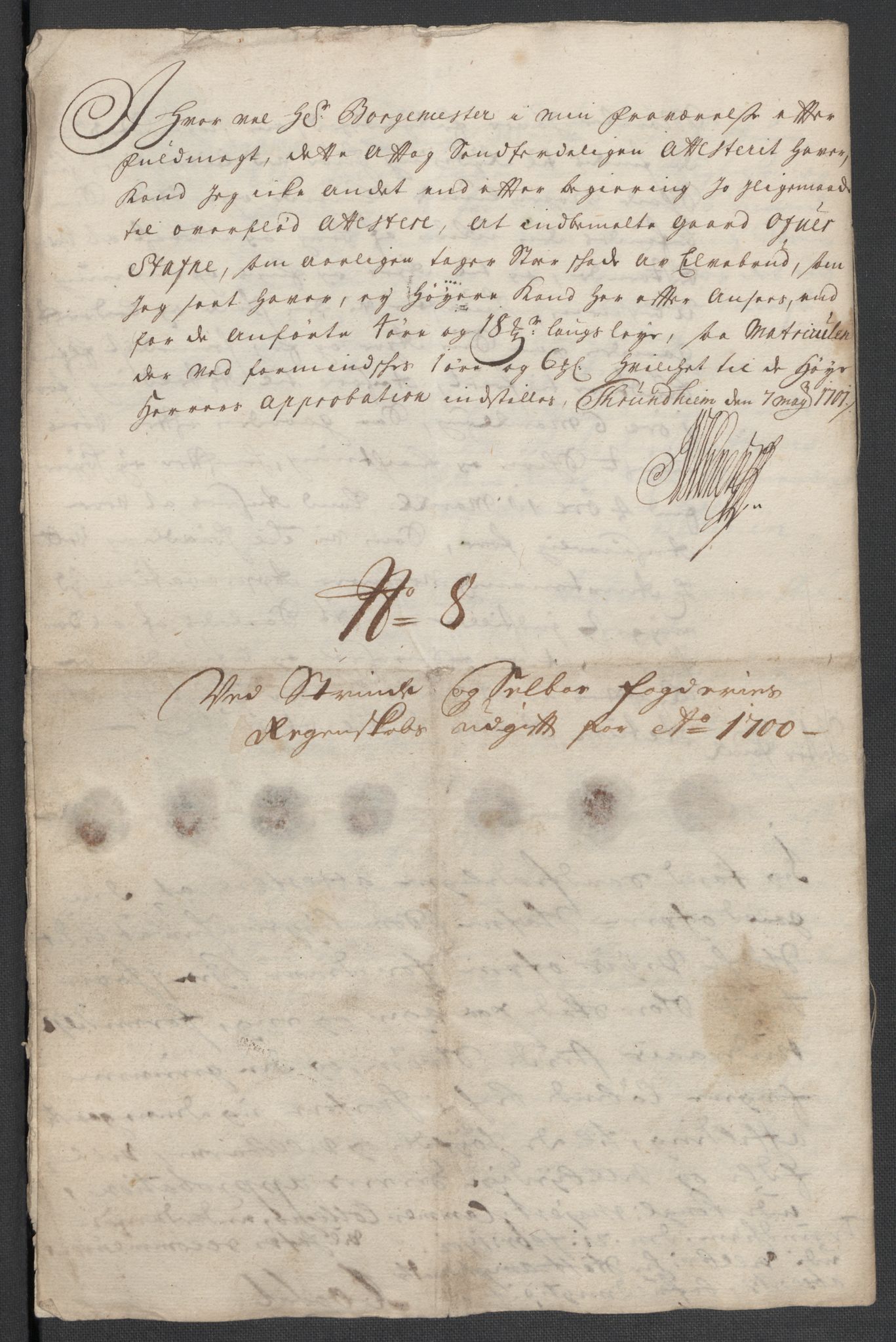 Rentekammeret inntil 1814, Reviderte regnskaper, Fogderegnskap, RA/EA-4092/R61/L4107: Fogderegnskap Strinda og Selbu, 1698-1700, s. 435