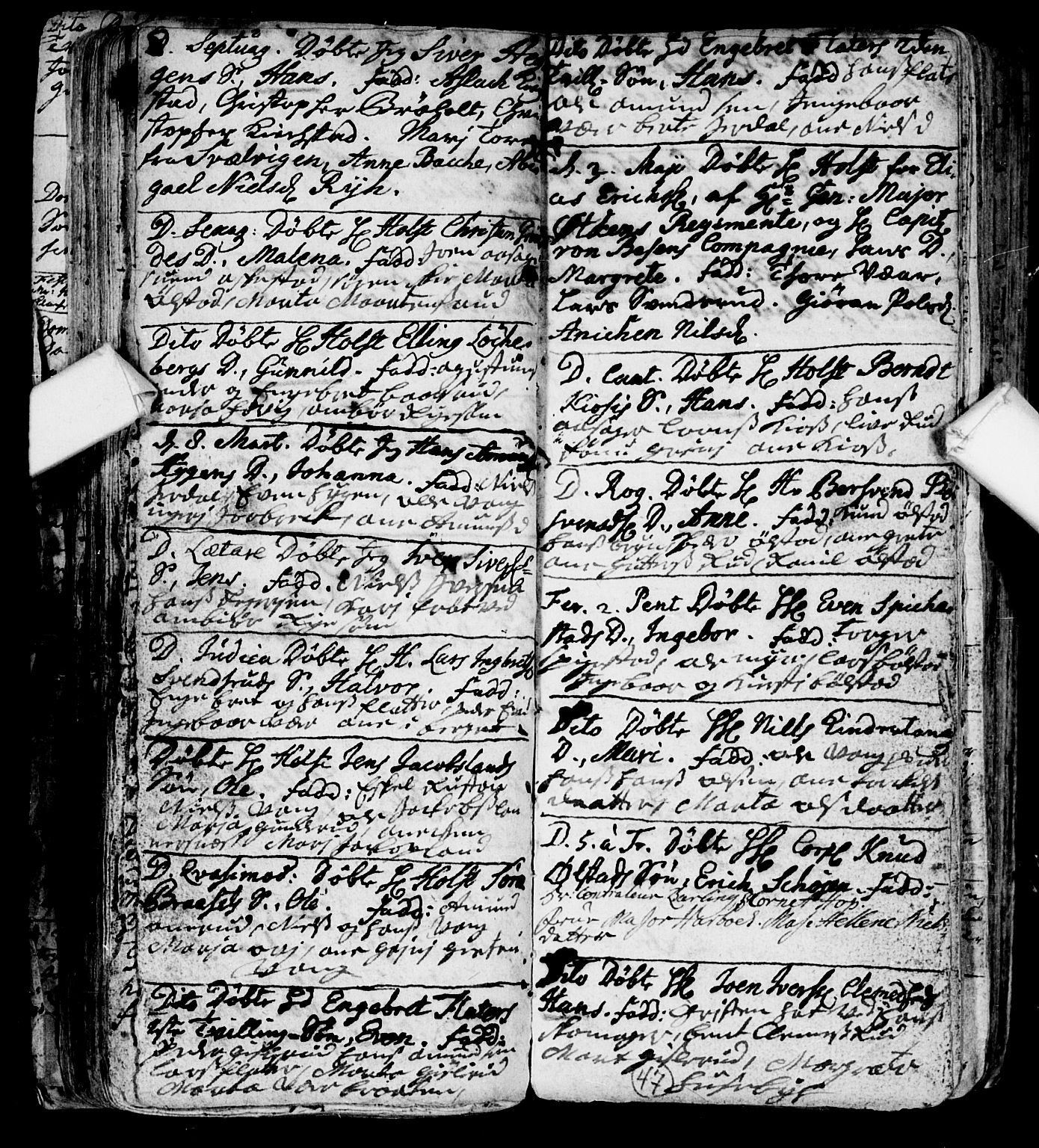 Røyken kirkebøker, SAKO/A-241/F/Fa/L0001: Ministerialbok nr. 1, 1701-1730, s. 47