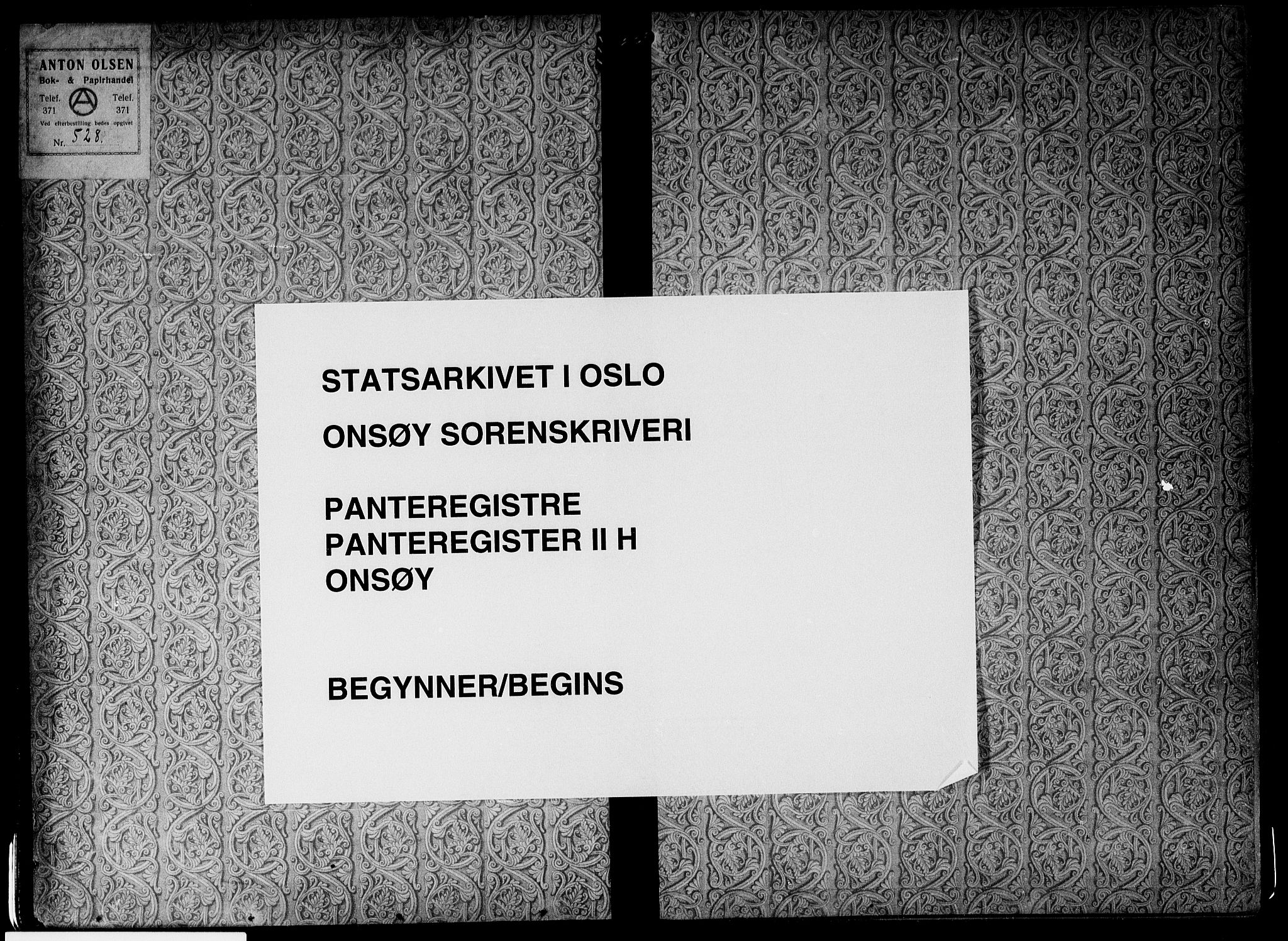 Onsøy sorenskriveri, SAO/A-10474/G/Gb/Gbb/L0010: Panteregister nr. II H, 1921