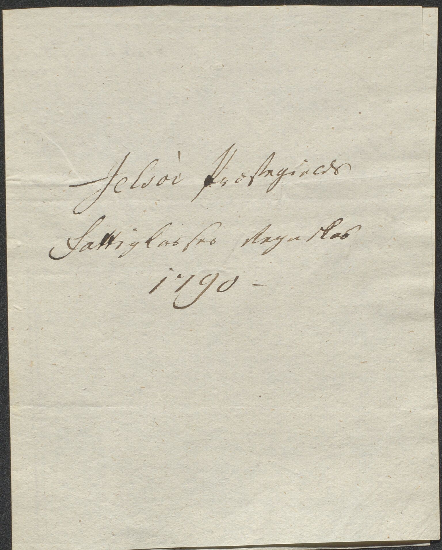 Biskopen i Kristiansand, AV/SAK-1113-0001/G/Gg/L0028/0003: C 156 - Fattigkasseregnskap for Ryfylke prosti / Fattigkasseregnskap for Jelsa prestegjeld, 1788-1825, s. 7