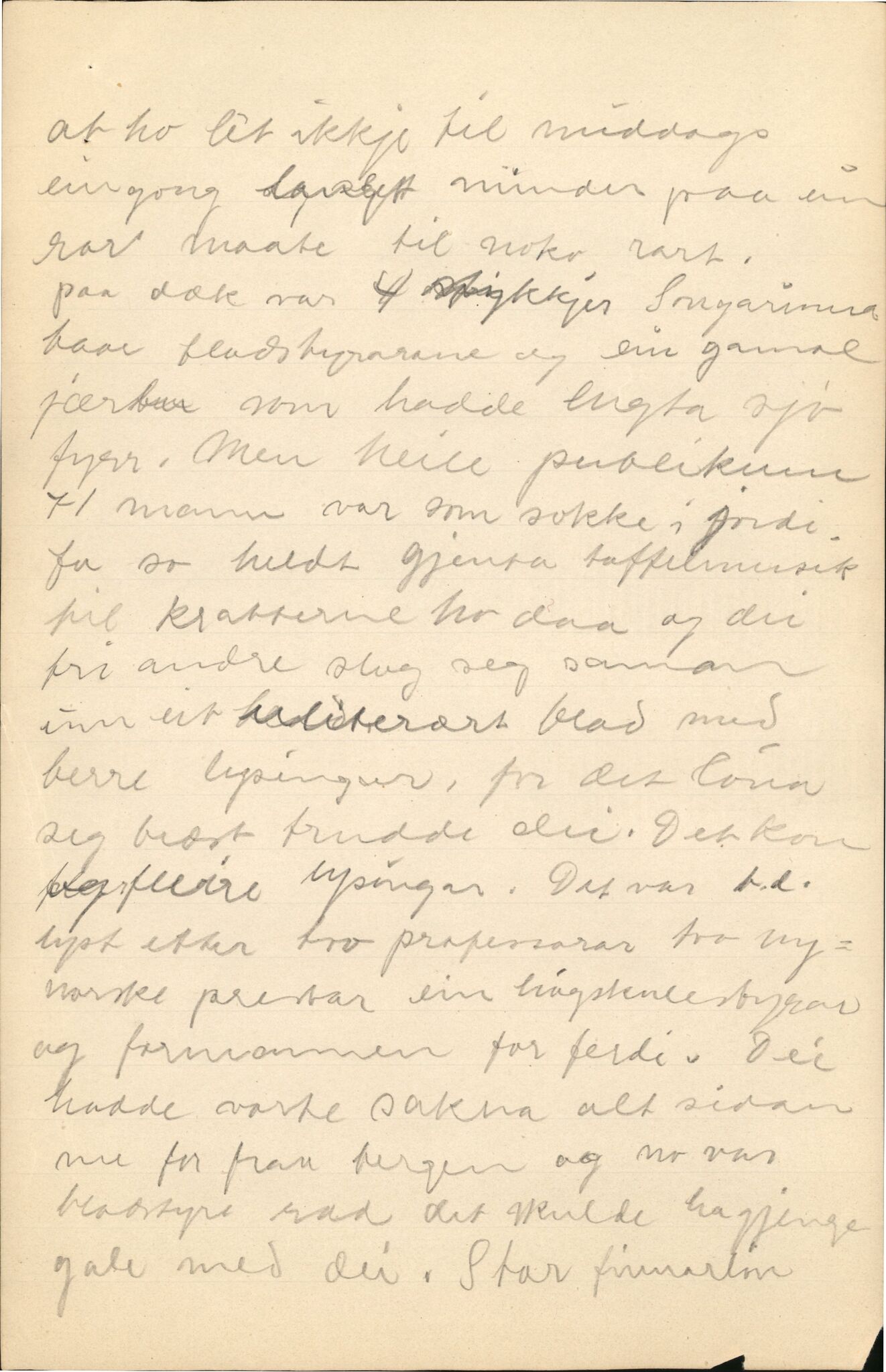 Samling etter Klara Semb, NSFF/KS/C/207: Mogleg manus til foredrag om Færøyturen i 1912, 1911