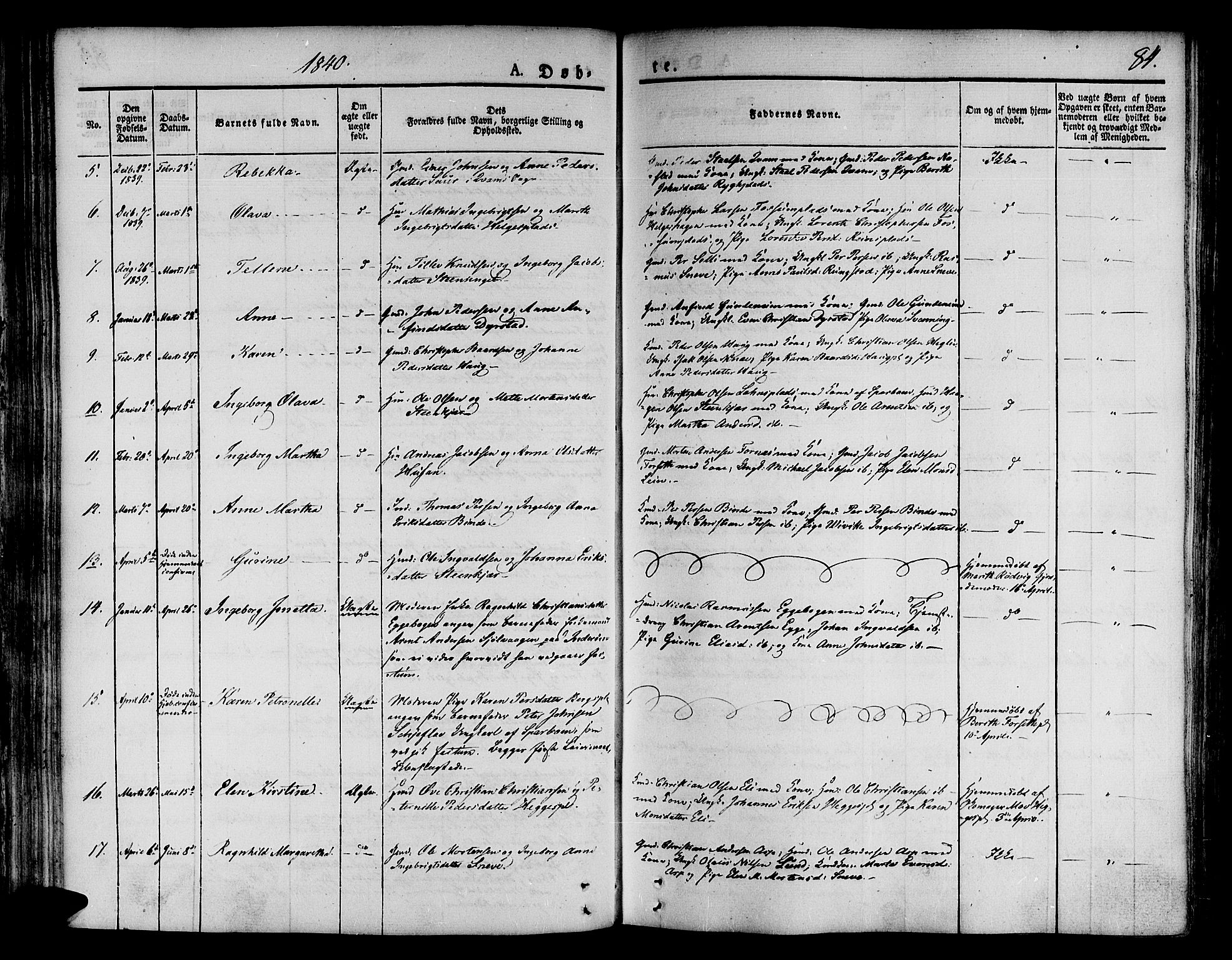 Ministerialprotokoller, klokkerbøker og fødselsregistre - Nord-Trøndelag, SAT/A-1458/746/L0445: Ministerialbok nr. 746A04, 1826-1846, s. 84