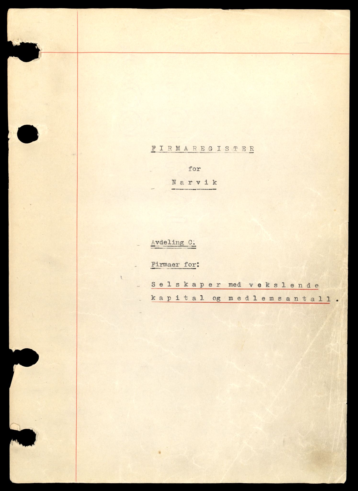 Narvik sorenskriveri, SAT/A-0002/2/J/Jc/Jcd/L0004: Andelslag, 1926-1987, s. 1