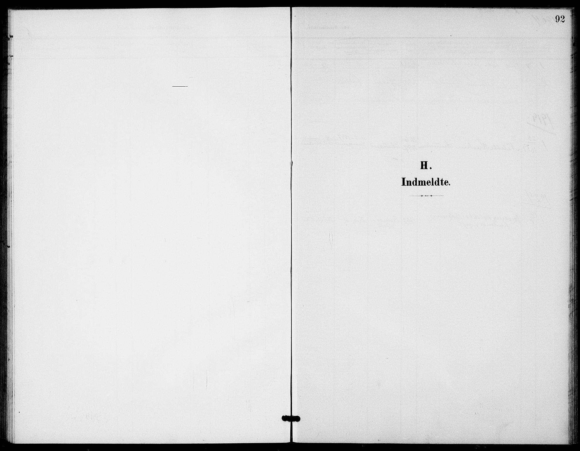 Bamble kirkebøker, AV/SAKO-A-253/G/Gb/L0002: Klokkerbok nr. II 2, 1900-1925, s. 92