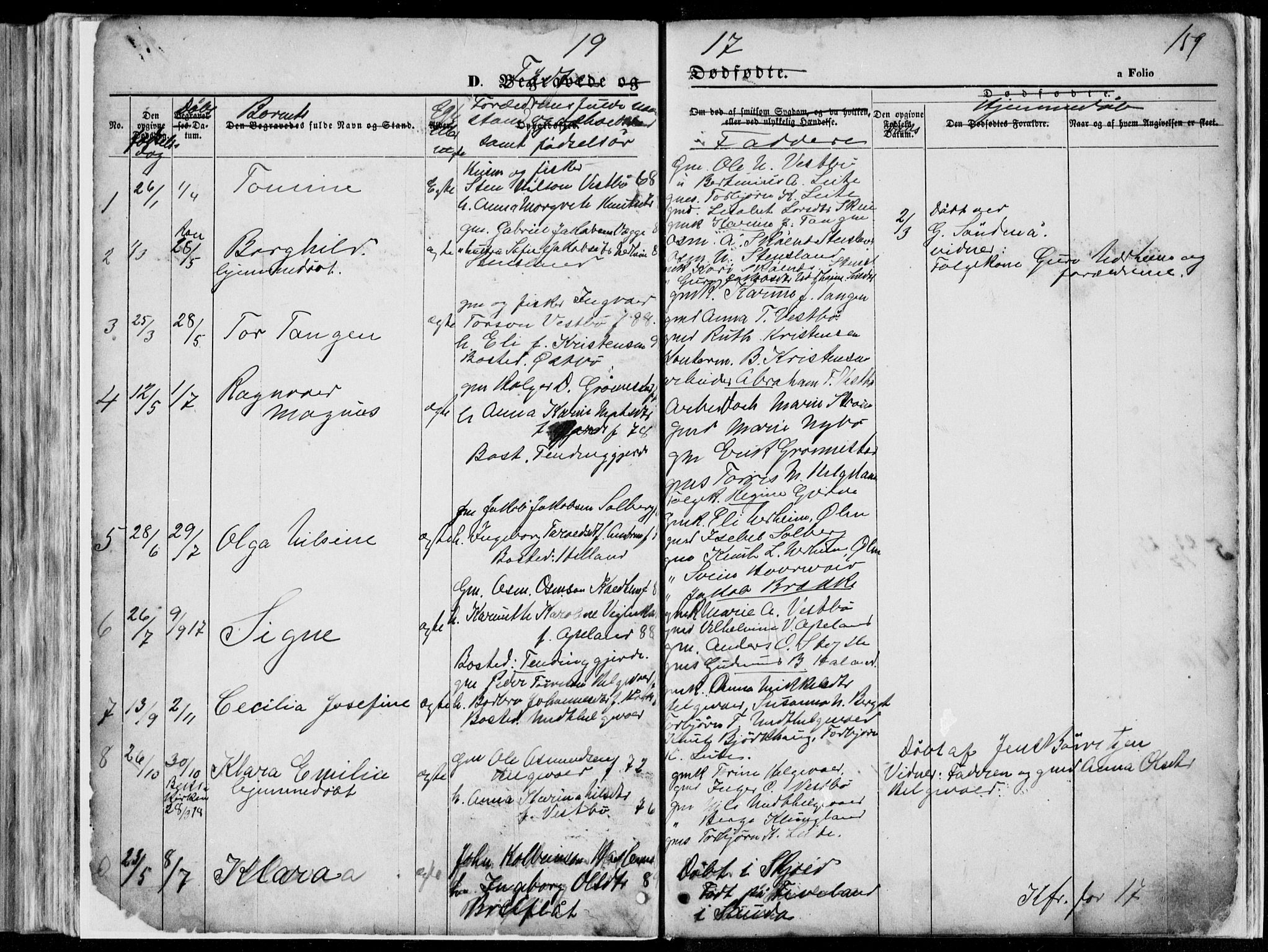 Vikedal sokneprestkontor, AV/SAST-A-101840/01/V: Klokkerbok nr. B 10, 1864-1926, s. 159