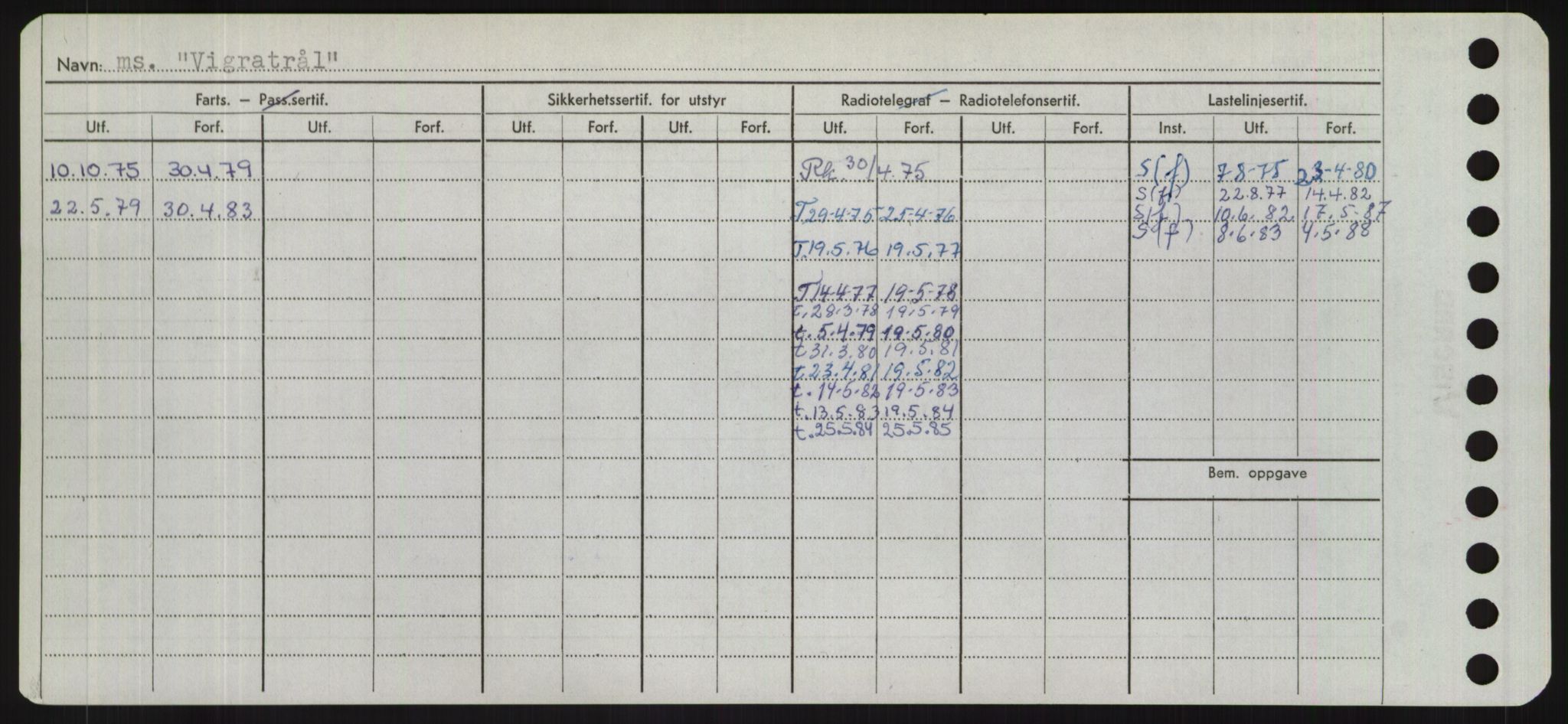 Sjøfartsdirektoratet med forløpere, Skipsmålingen, RA/S-1627/H/Hd/L0041: Fartøy, Vi-Ås, s. 80