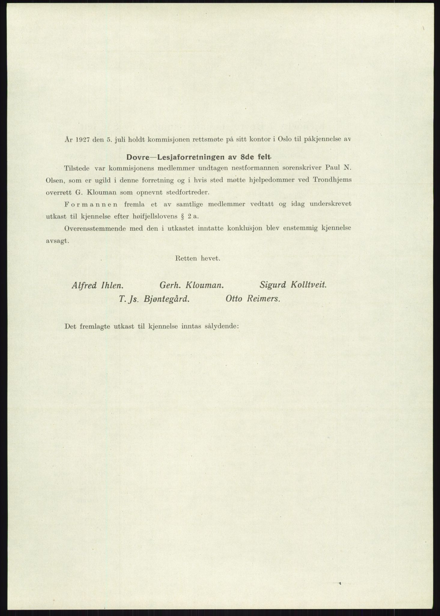 Høyfjellskommisjonen, AV/RA-S-1546/X/Xa/L0001: Nr. 1-33, 1909-1953, s. 3675