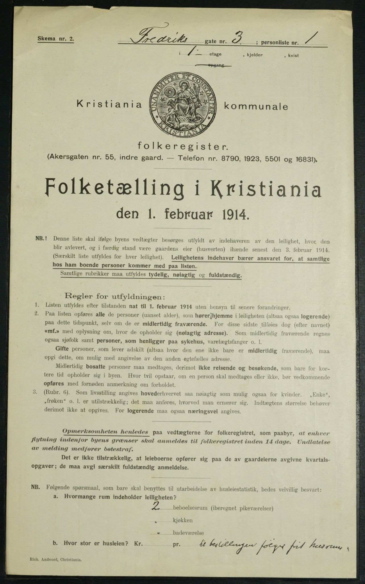 OBA, Kommunal folketelling 1.2.1914 for Kristiania, 1914, s. 26794