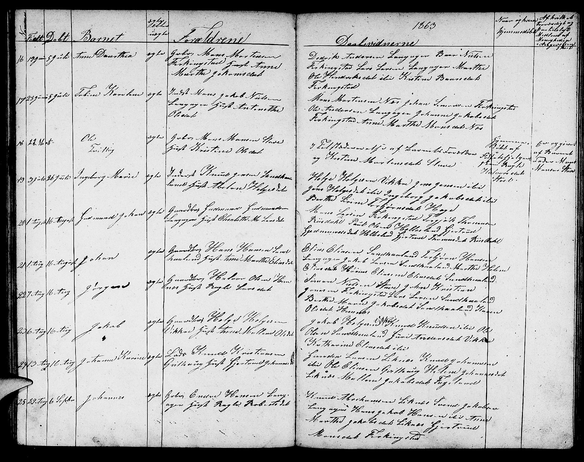 Skudenes sokneprestkontor, AV/SAST-A -101849/H/Ha/Hab/L0002: Klokkerbok nr. B 2, 1848-1873