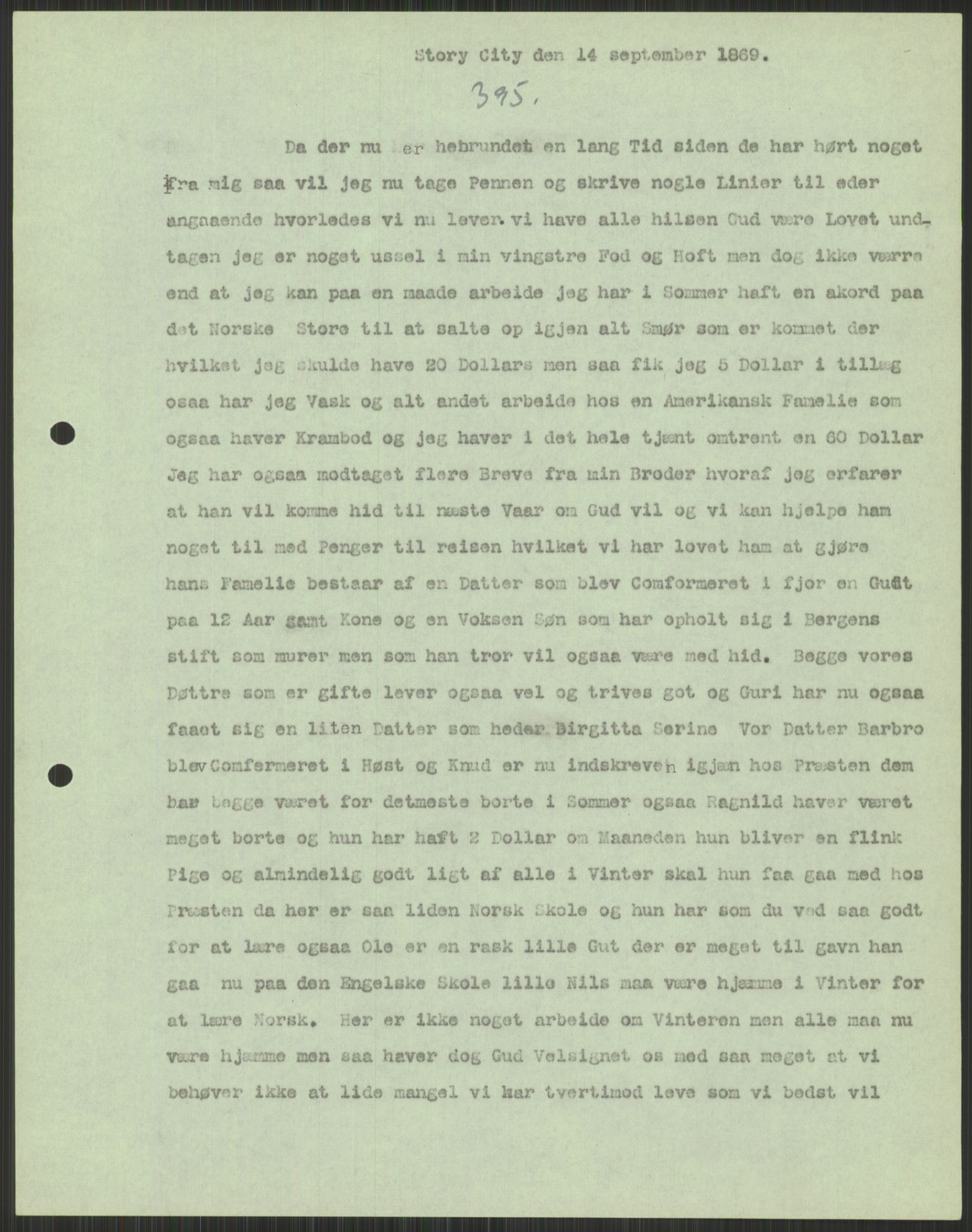 Samlinger til kildeutgivelse, Amerikabrevene, AV/RA-EA-4057/F/L0037: Arne Odd Johnsens amerikabrevsamling I, 1855-1900, s. 885