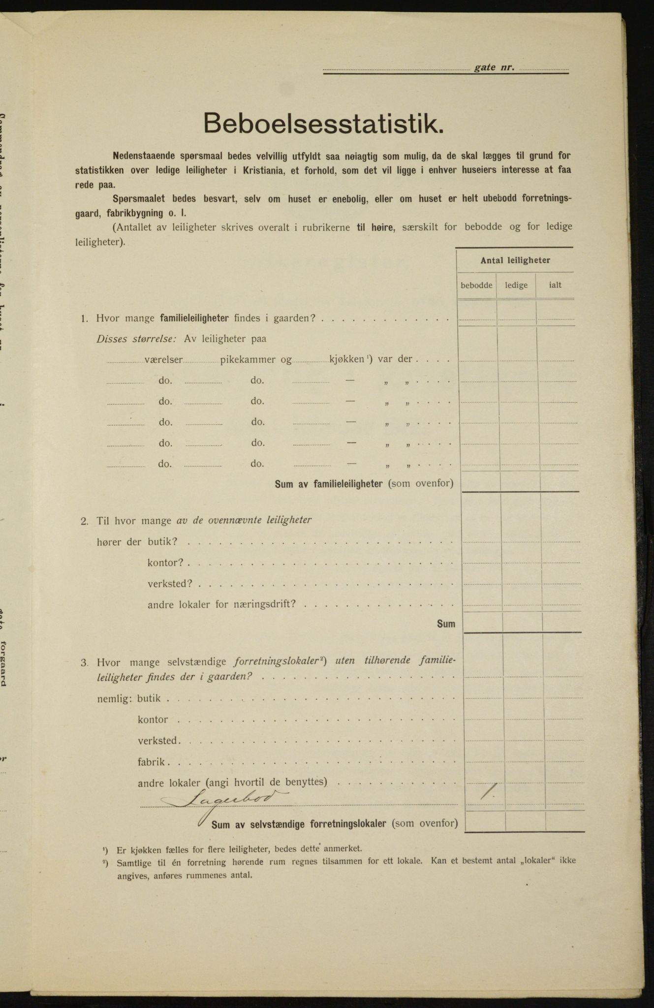 OBA, Kommunal folketelling 1.2.1912 for Kristiania, 1912, s. 109245