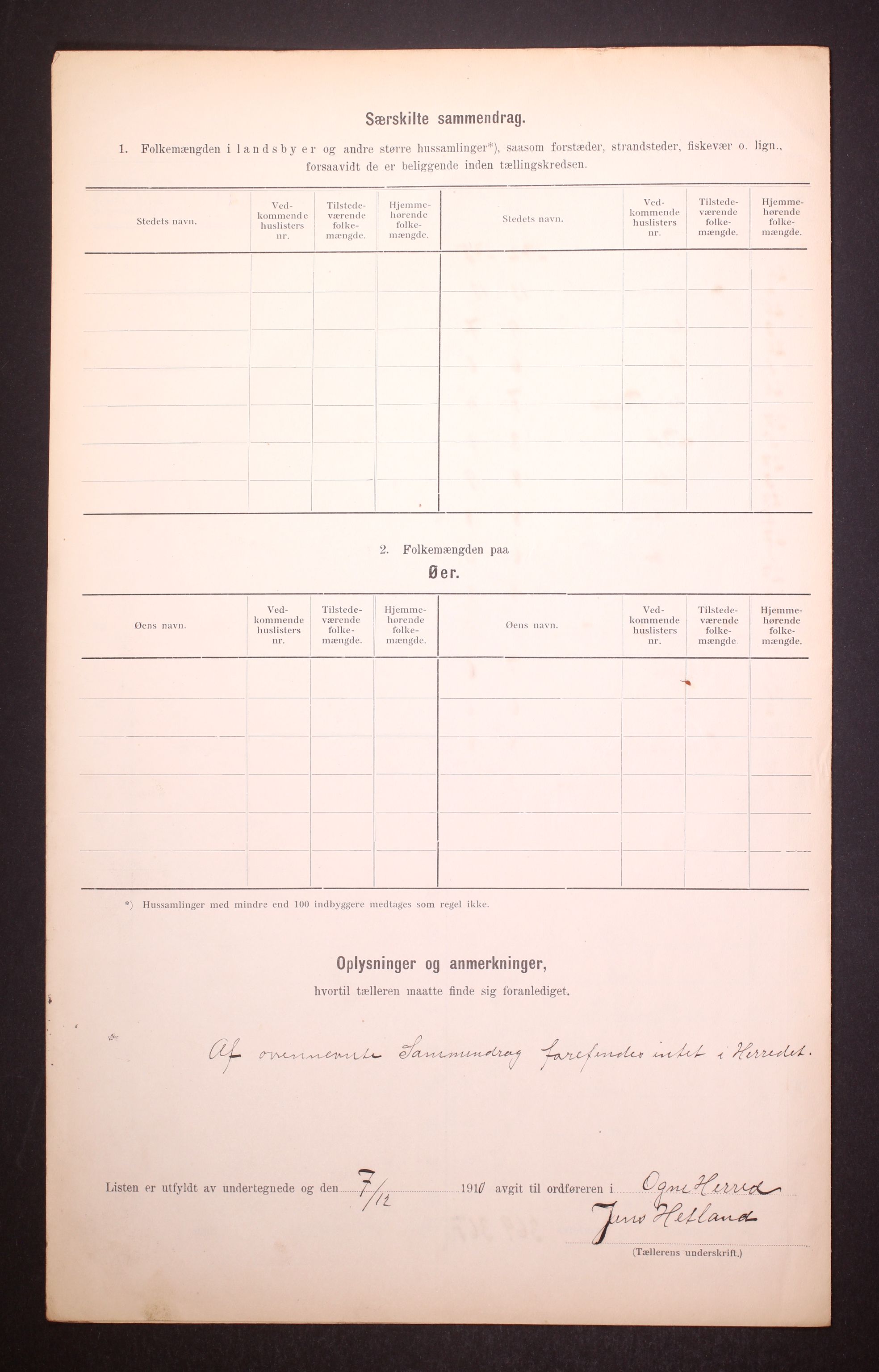 RA, Folketelling 1910 for 1117 Ogna herred, 1910, s. 12