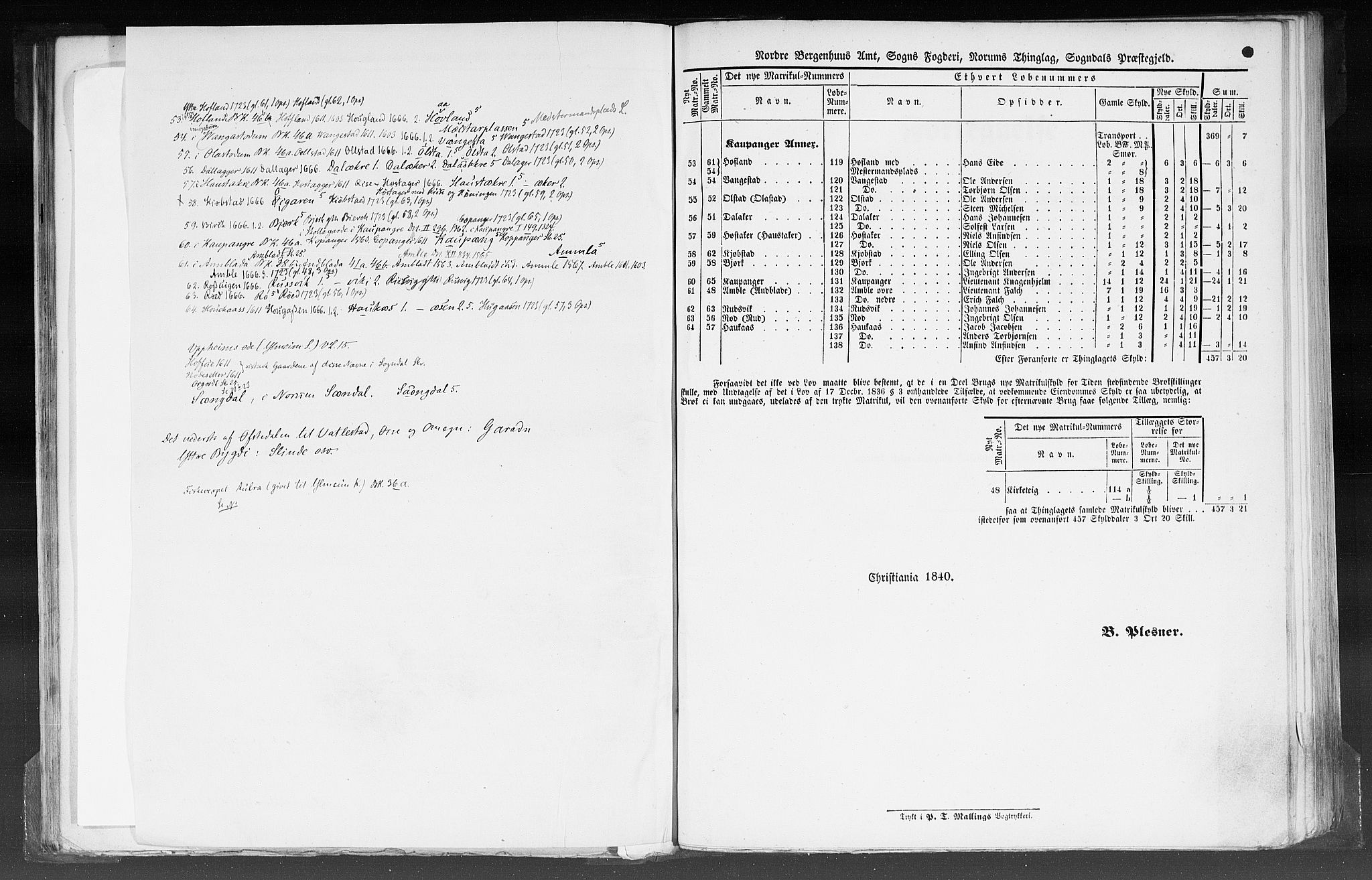 Rygh, AV/RA-PA-0034/F/Fb/L0012: Matrikkelen for 1838 - Nordre Bergenhus amt (Sogn og Fjordane fylke), 1838