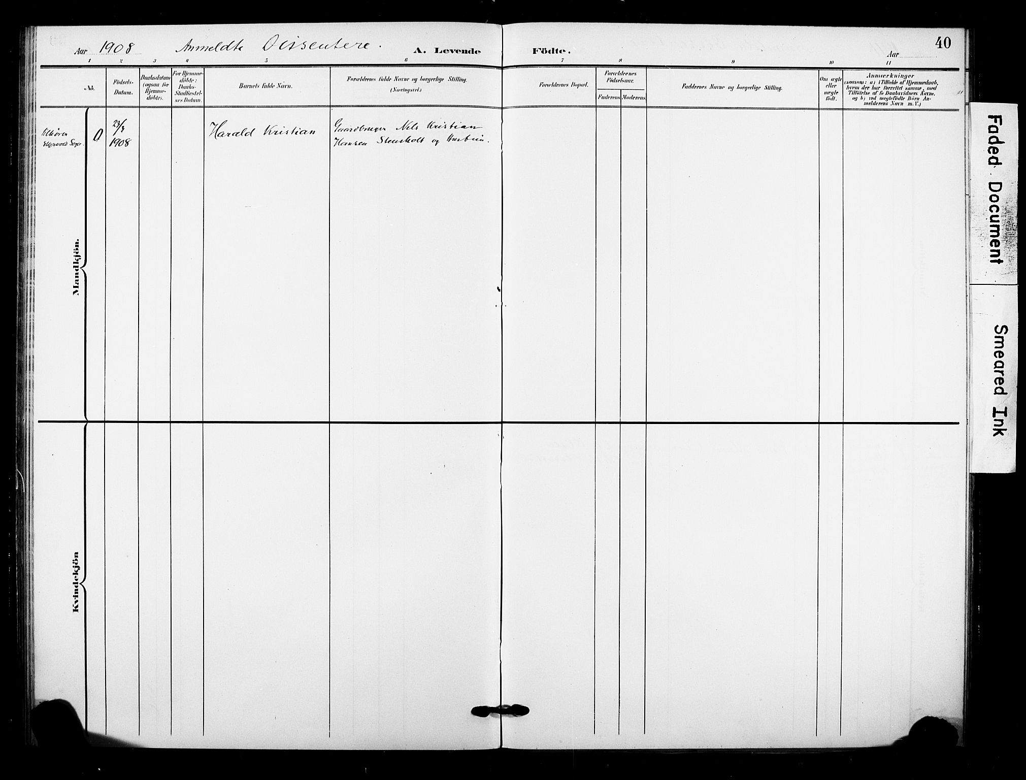 Lardal kirkebøker, AV/SAKO-A-350/F/Fb/L0002: Ministerialbok nr. II 2, 1903-1911, s. 40