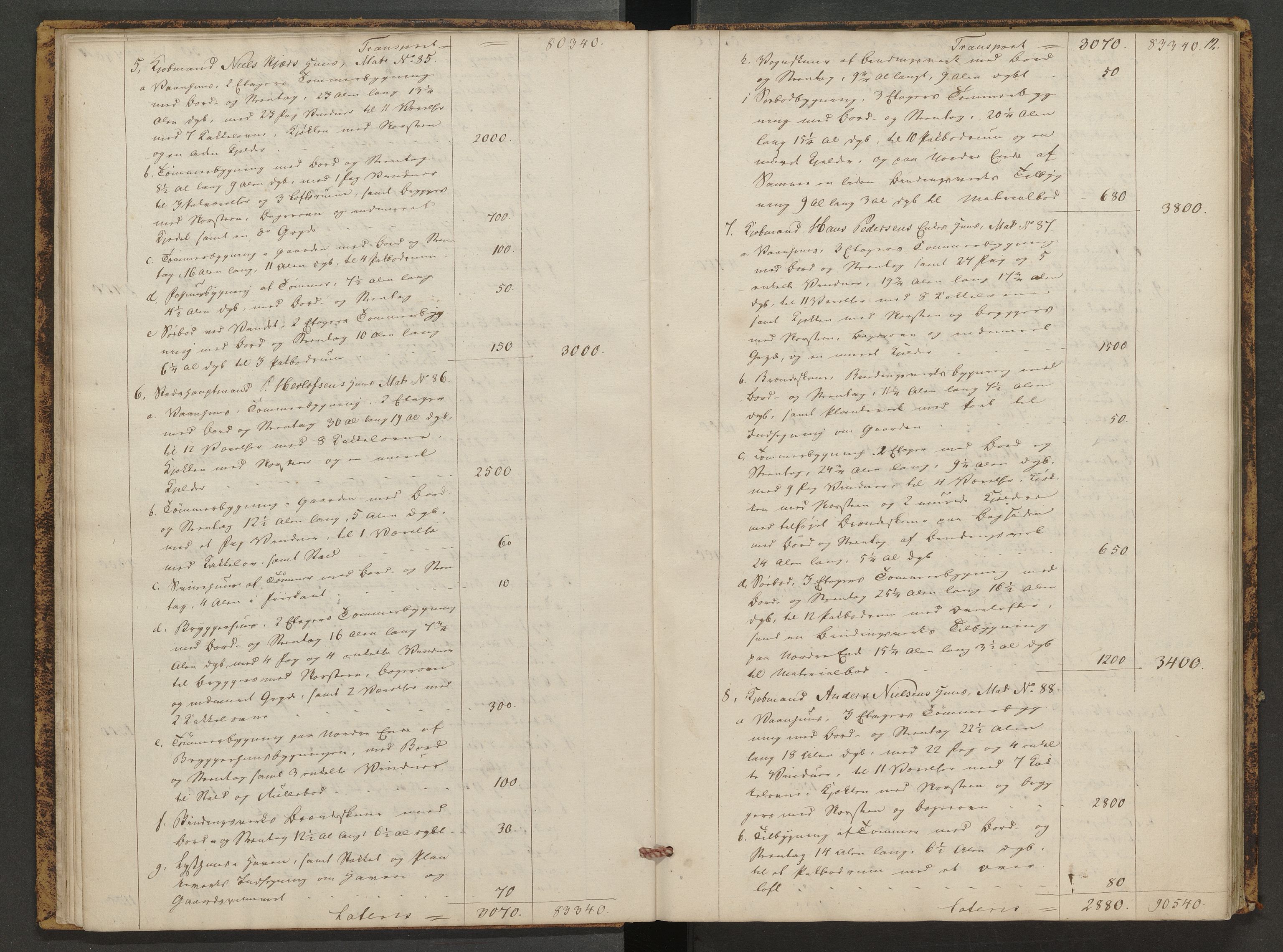 Norges Brannkasse Arendal, AV/SAK-2241-0002/F/Fa/L0017: Branntakstprotokoll nr. 14, 1837-1845