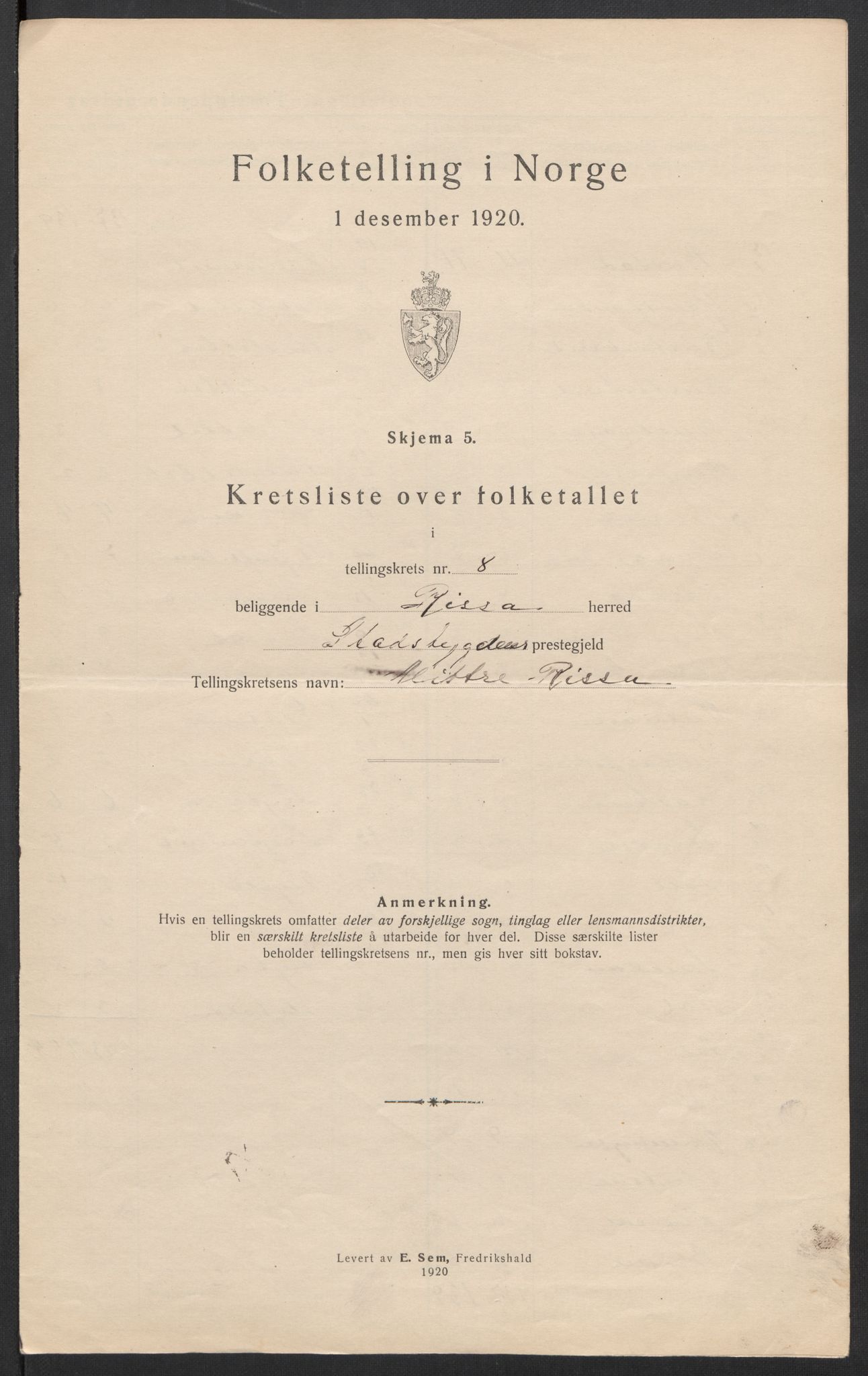 SAT, Folketelling 1920 for 1624 Rissa herred, 1920, s. 27