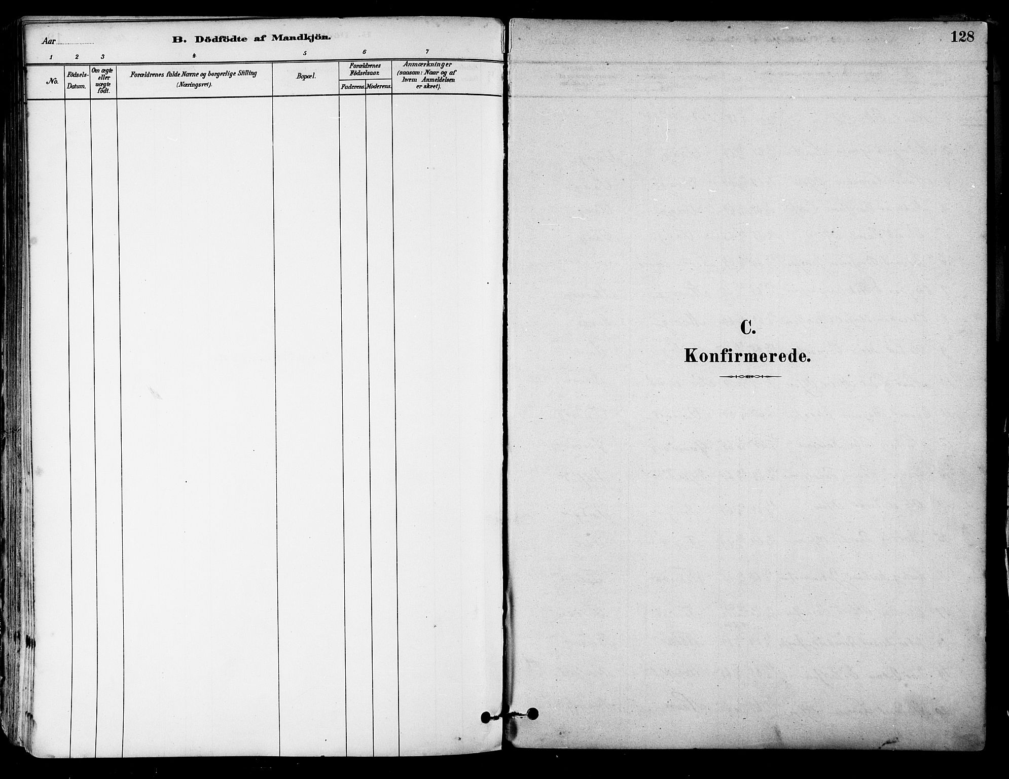 Ministerialprotokoller, klokkerbøker og fødselsregistre - Nordland, SAT/A-1459/805/L0099: Ministerialbok nr. 805A06, 1880-1891, s. 128