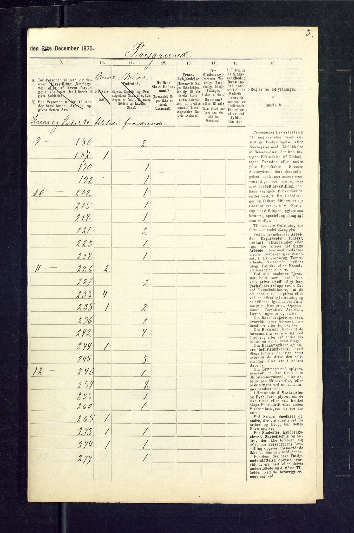 SAKO, Folketelling 1875 for 0805P Porsgrunn prestegjeld, 1875, s. 26