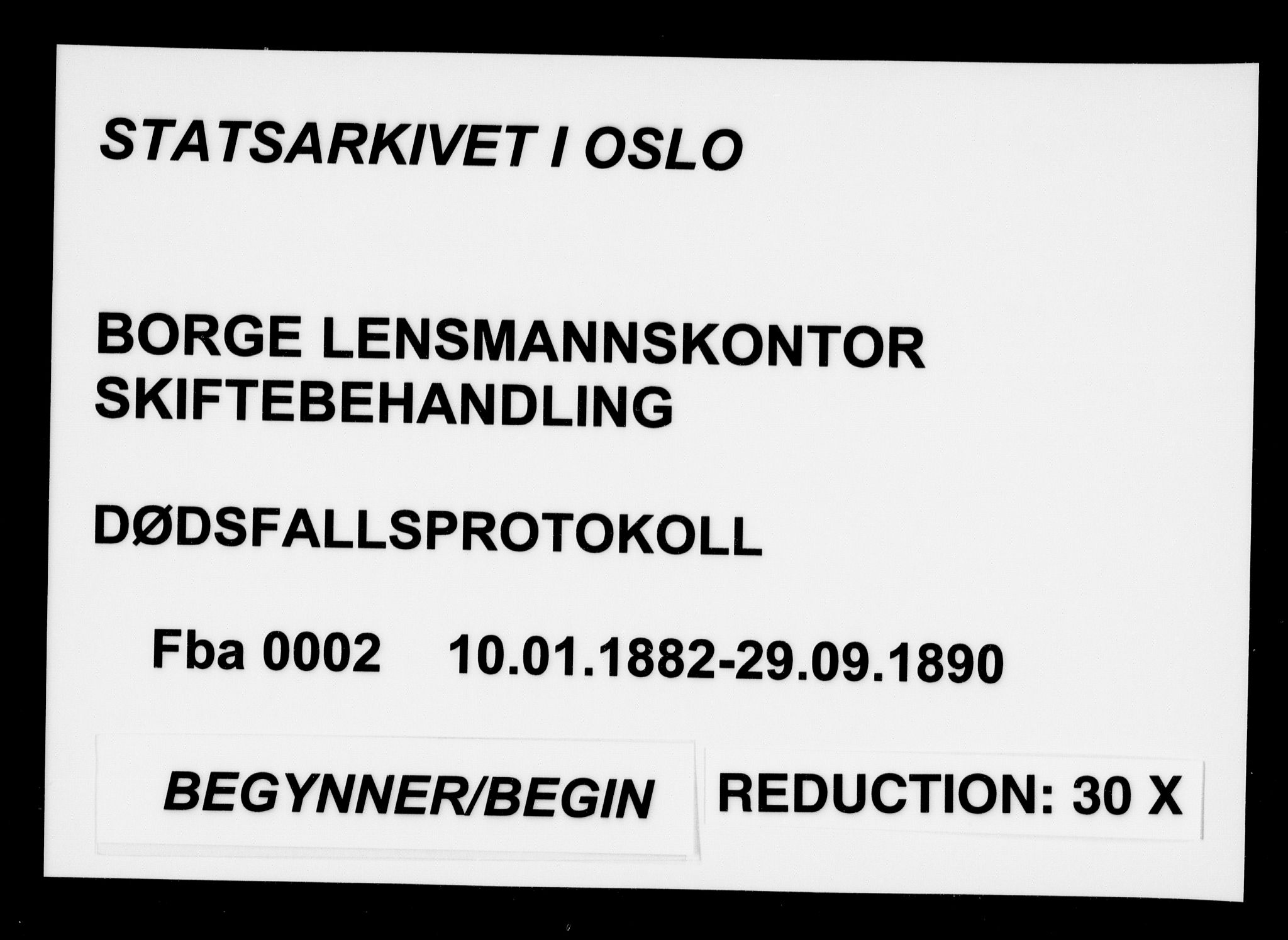 Borge i Østfold  lensmannskontor, SAO/A-10176/H/Ha/Haa/L0002: Dødsfallsprotokoll, 1882-1890