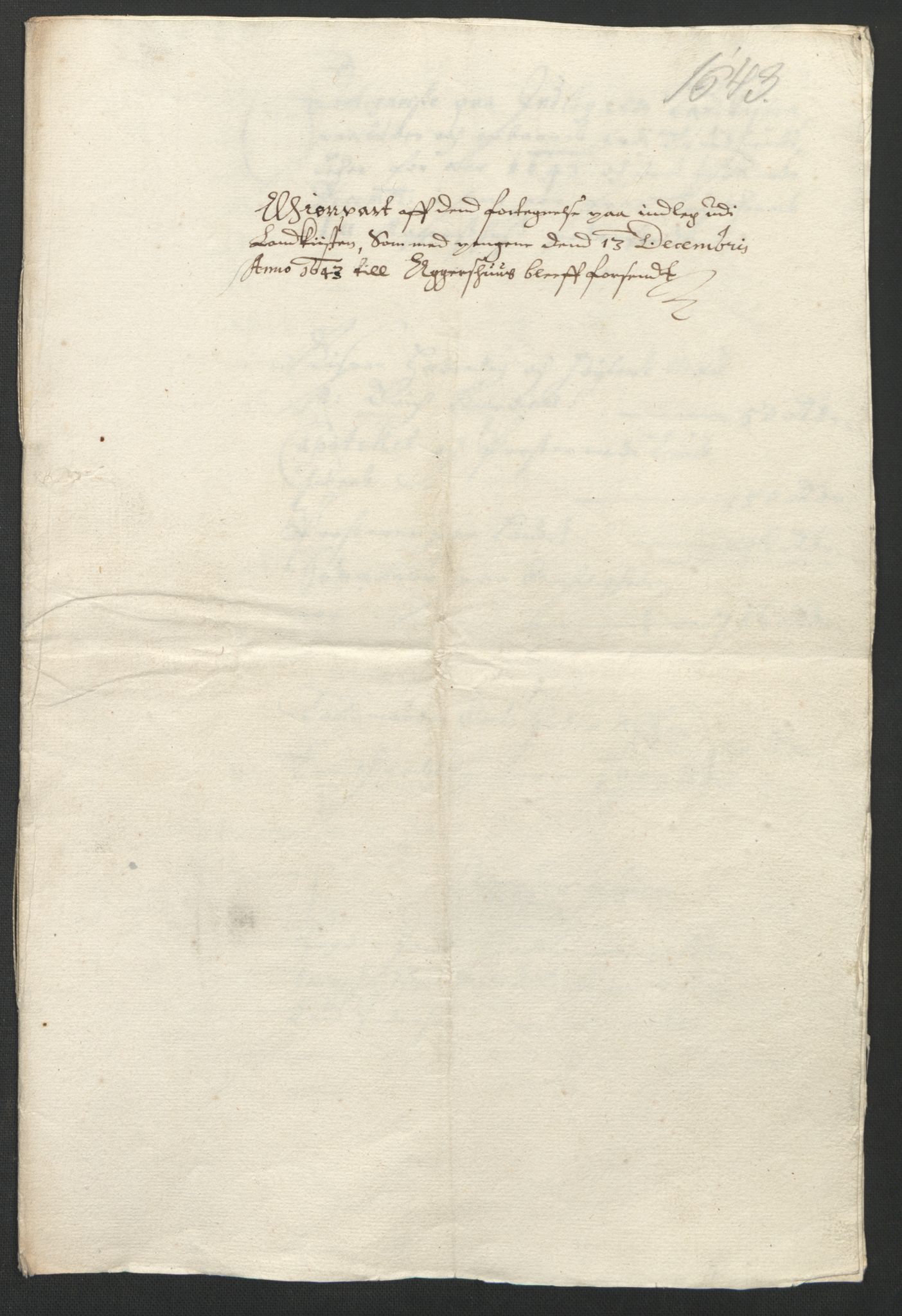 Rentekammeret inntil 1814, Reviderte regnskaper, Lensregnskaper, AV/RA-EA-5023/R/Rb/Rbw/L0080: Trondheim len, 1643-1644