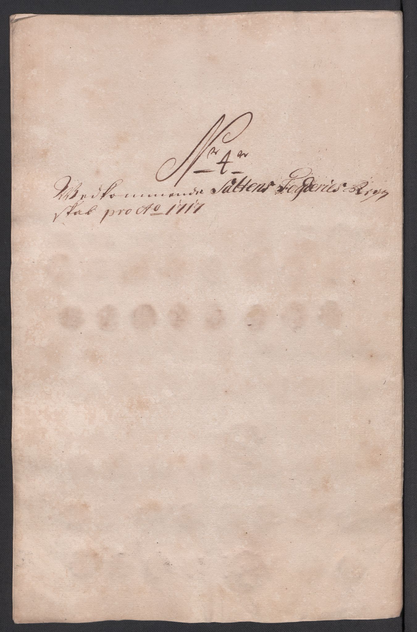 Rentekammeret inntil 1814, Reviderte regnskaper, Fogderegnskap, AV/RA-EA-4092/R66/L4587: Fogderegnskap Salten, 1717, s. 92