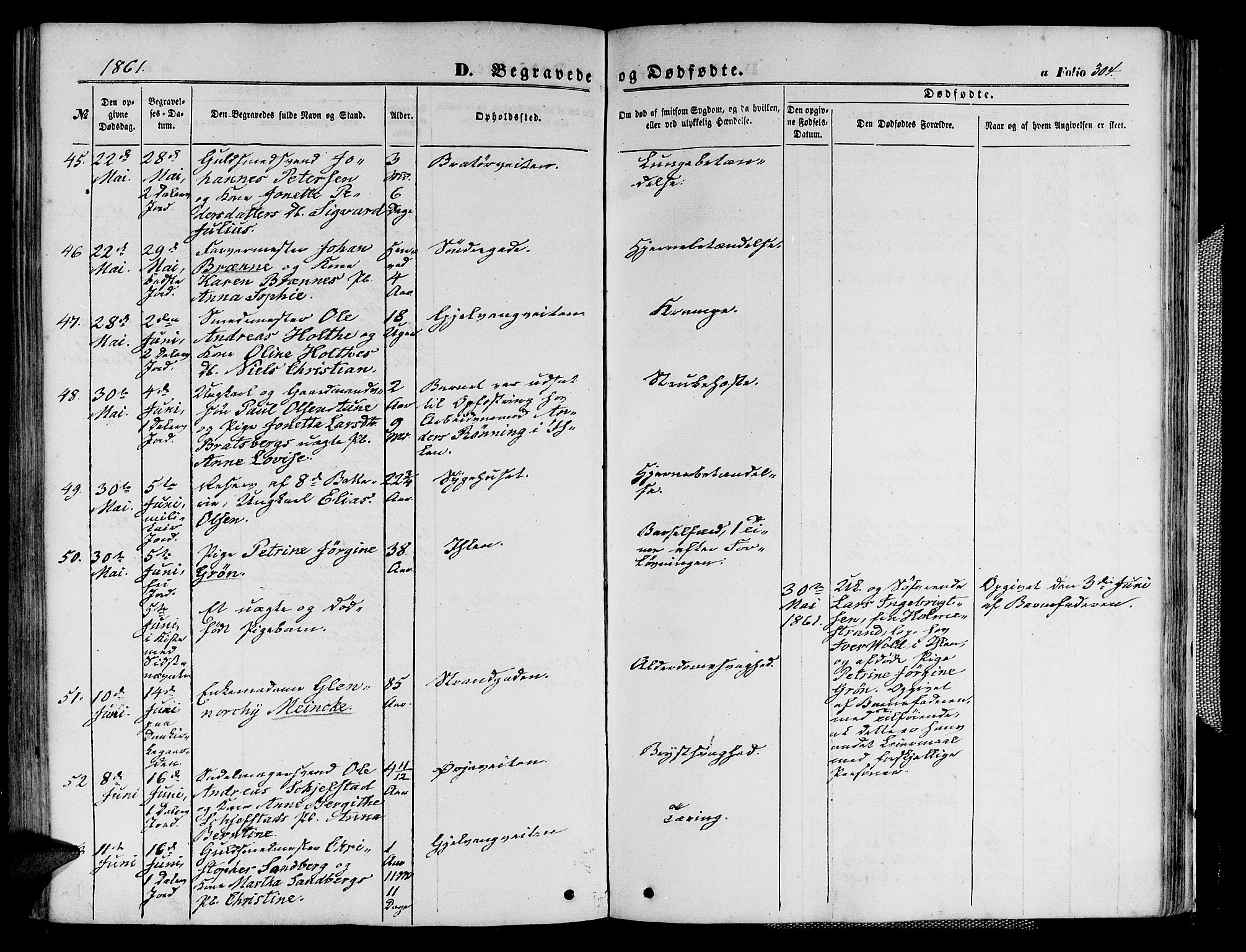Ministerialprotokoller, klokkerbøker og fødselsregistre - Sør-Trøndelag, AV/SAT-A-1456/602/L0139: Klokkerbok nr. 602C07, 1859-1864, s. 304
