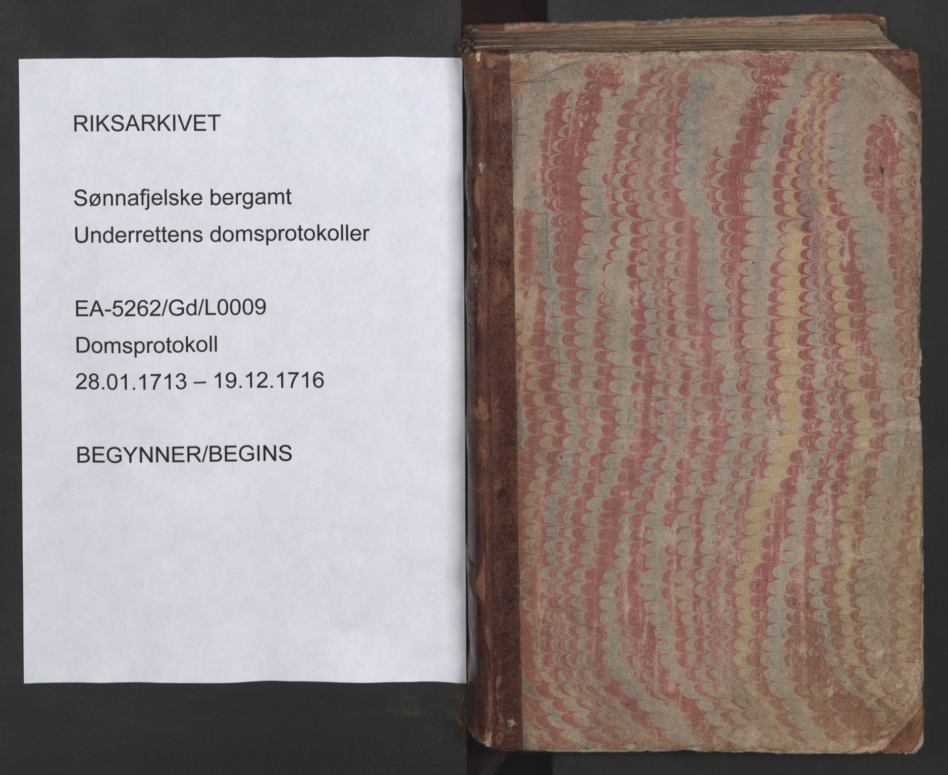 Sønnafjelske bergamt , SAKO/EA-5262/G/Gd/L0004: Domsprotokoll, 1713-1716