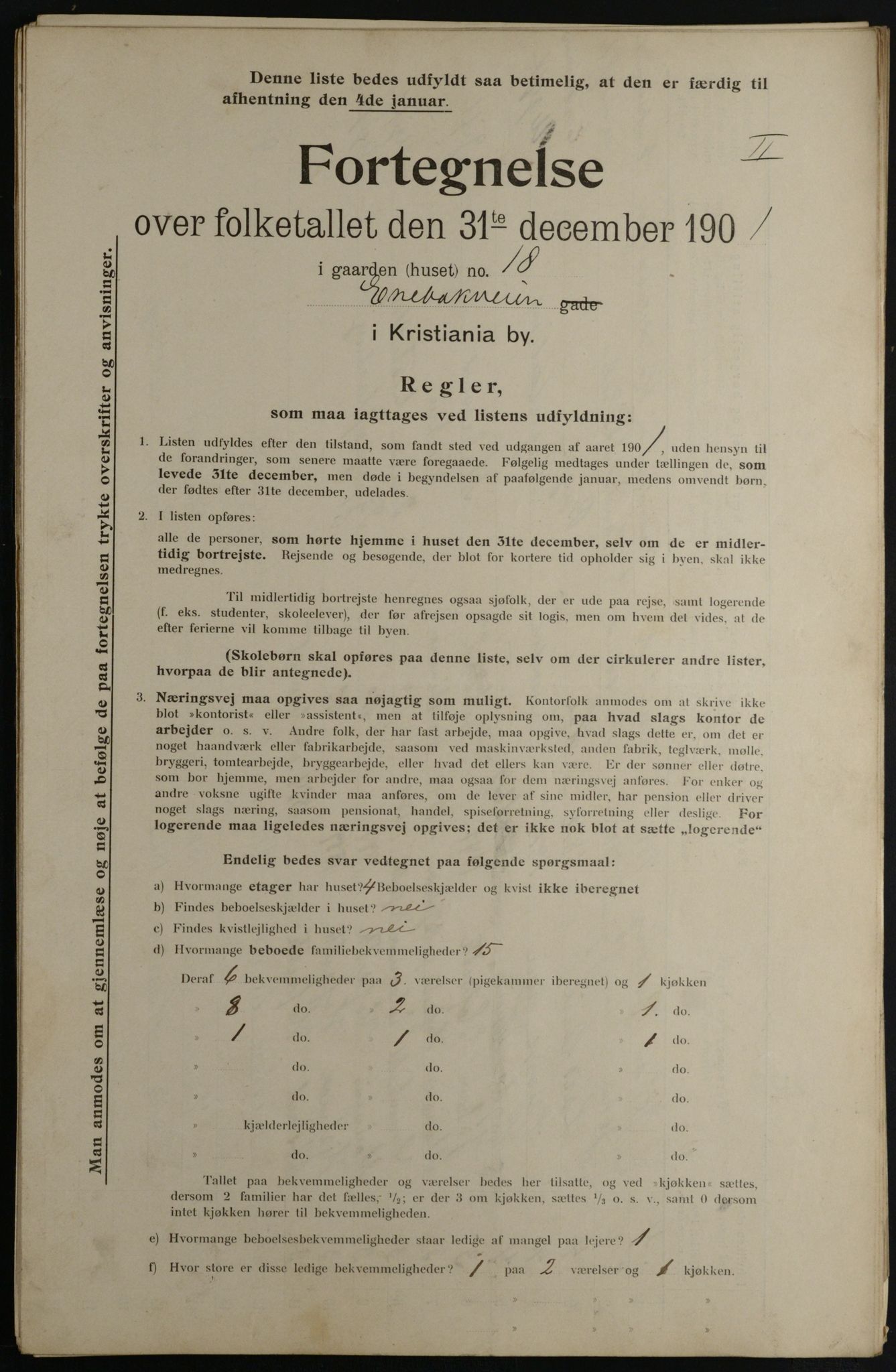 OBA, Kommunal folketelling 31.12.1901 for Kristiania kjøpstad, 1901, s. 3359
