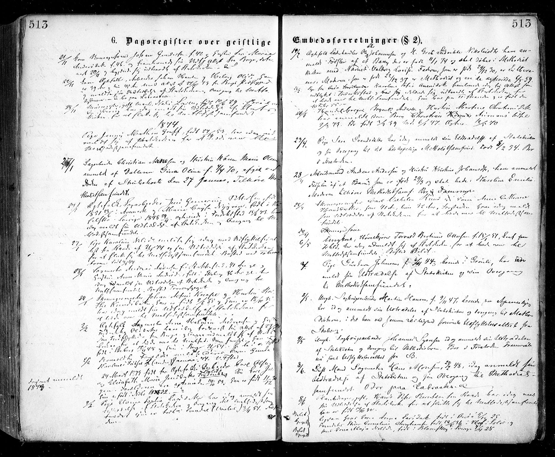 Glemmen prestekontor Kirkebøker, SAO/A-10908/F/Fa/L0008: Ministerialbok nr. 8, 1862-1871, s. 513