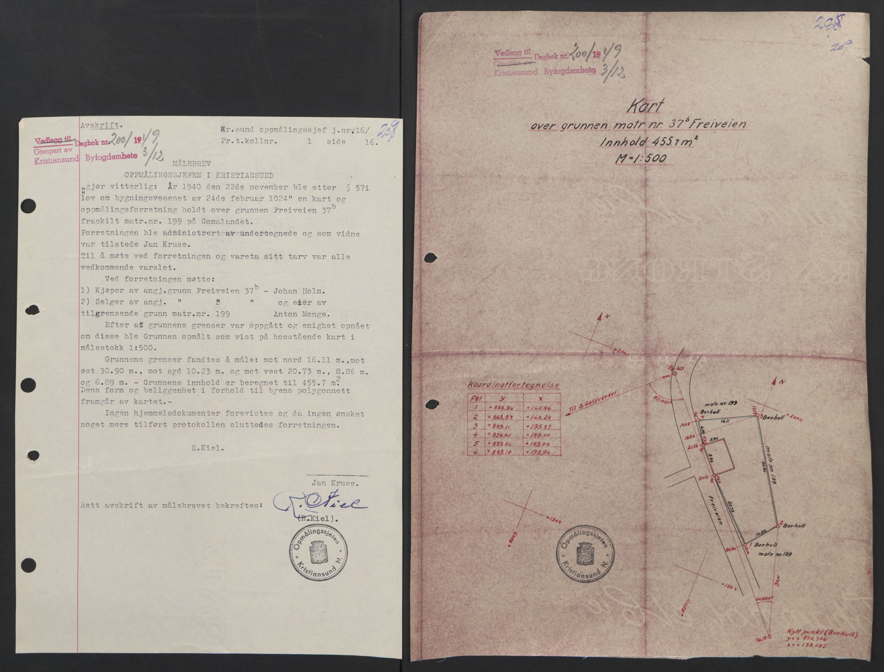 Kristiansund byfogd, AV/SAT-A-4587/A/27: Pantebok nr. 42, 1947-1950, Dagboknr: 2001/1949
