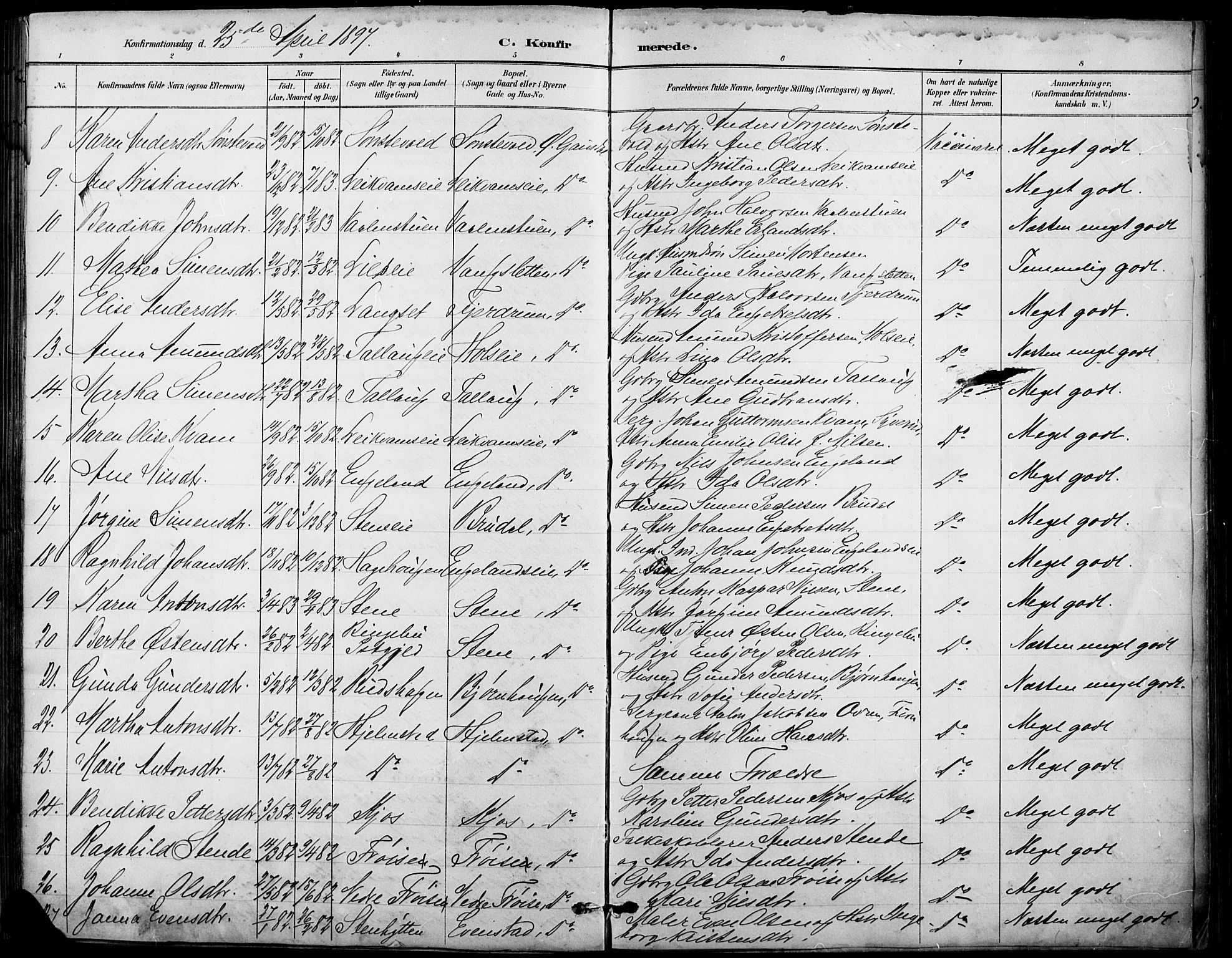 Østre Gausdal prestekontor, AV/SAH-PREST-092/H/Ha/Haa/L0002: Ministerialbok nr. 2, 1887-1897, s. 96m