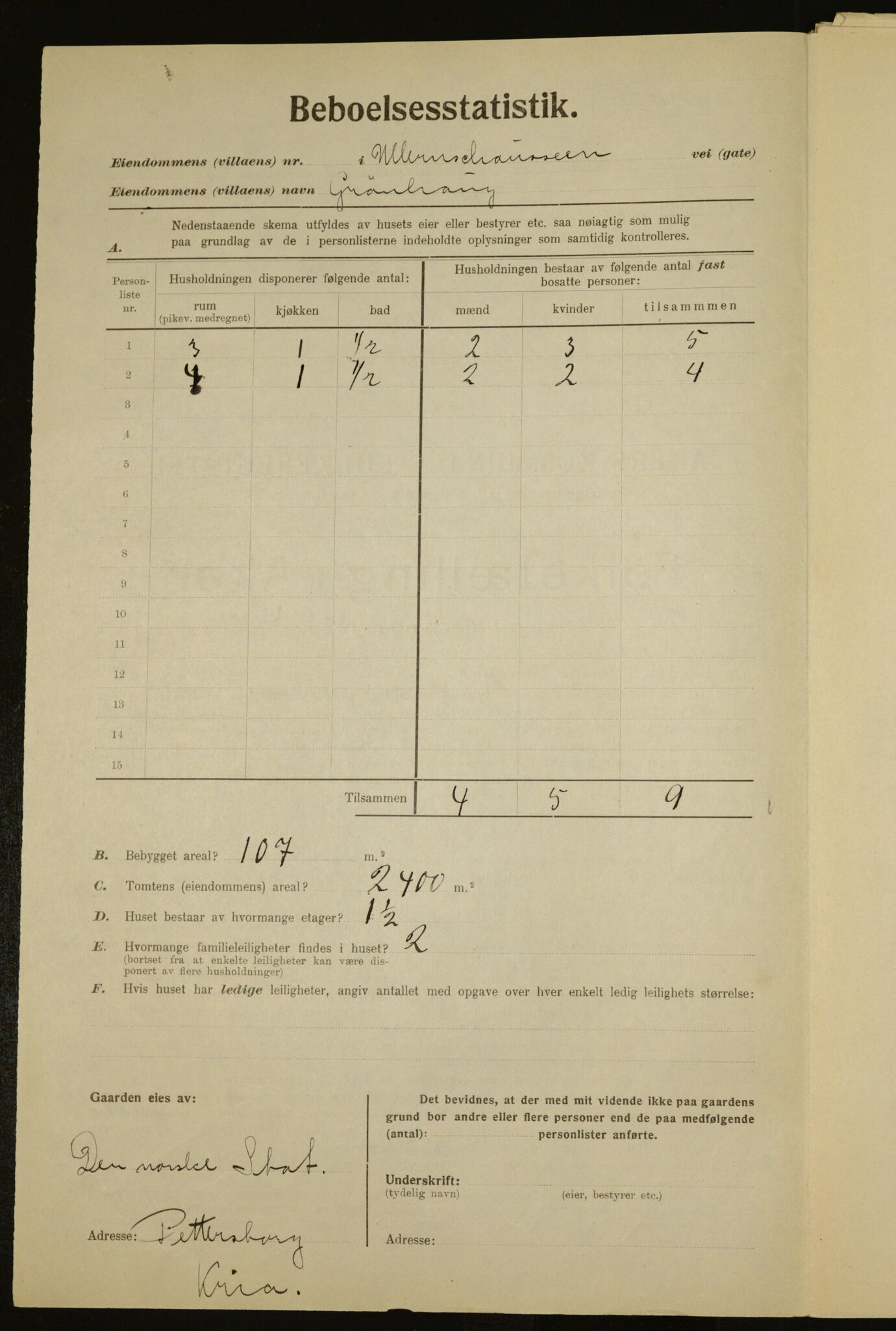 , Kommunal folketelling 1.12.1923 for Aker, 1923, s. 6594