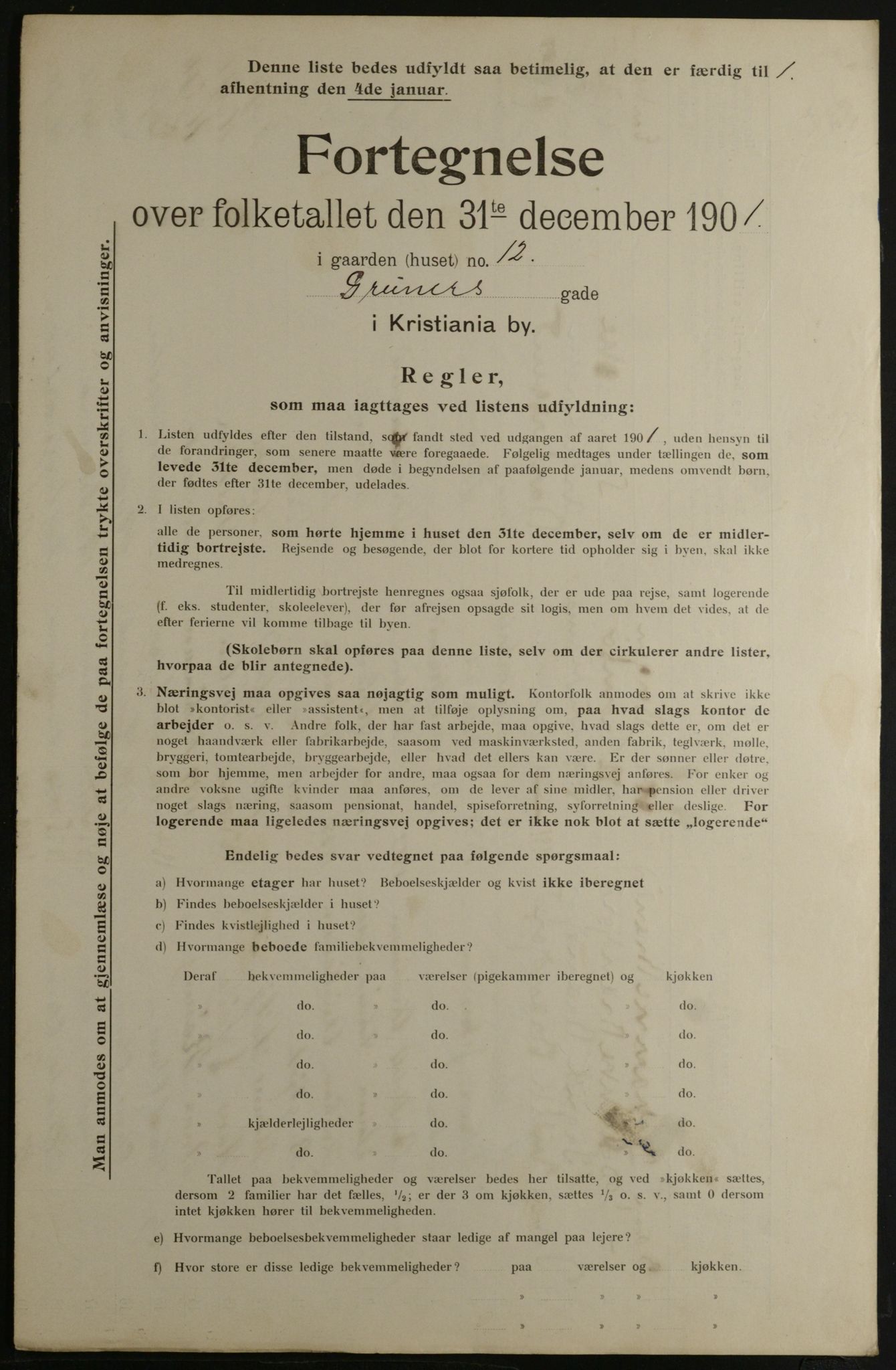 OBA, Kommunal folketelling 31.12.1901 for Kristiania kjøpstad, 1901, s. 5013