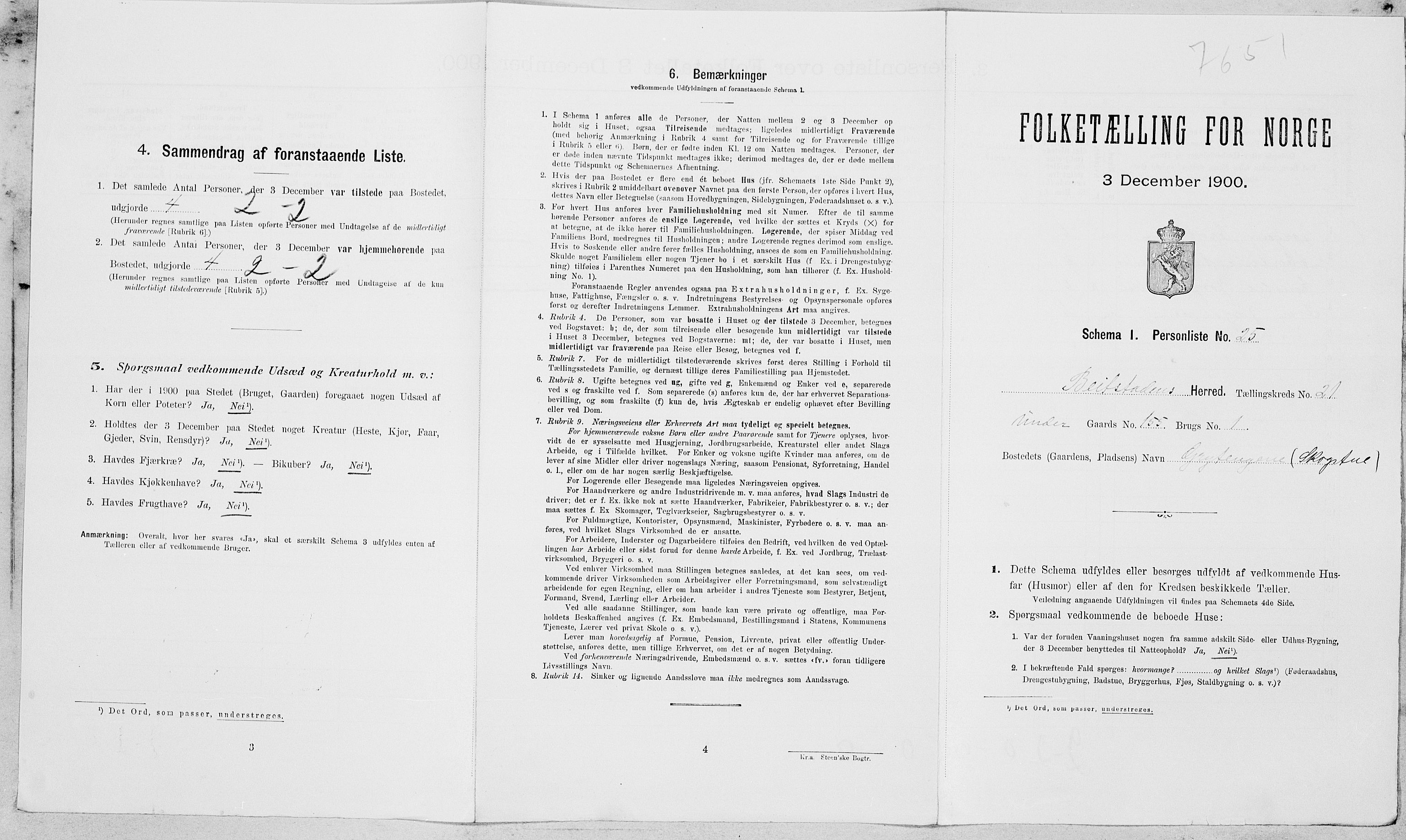 SAT, Folketelling 1900 for 1727 Beitstad herred, 1900, s. 1480