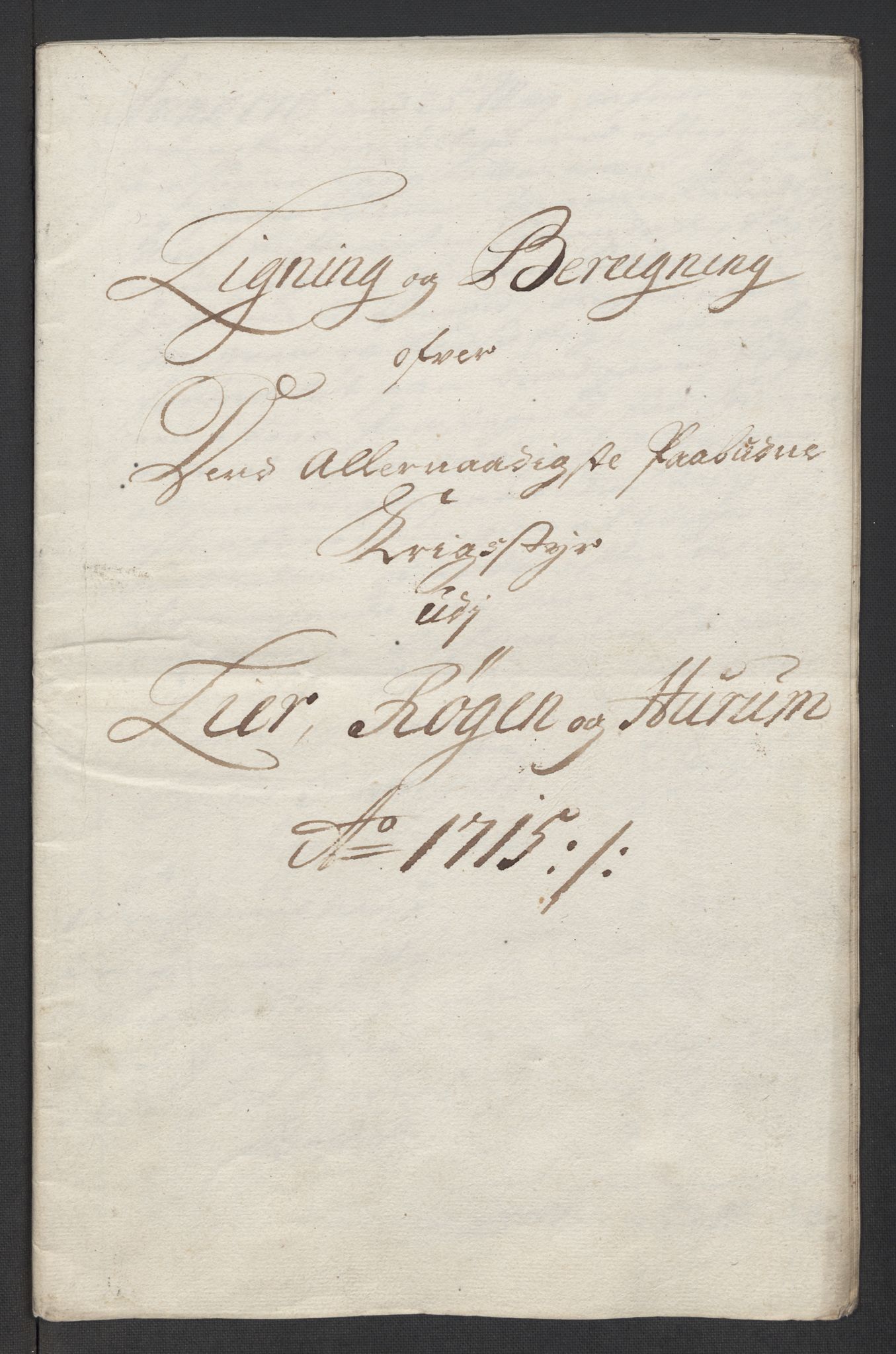 Rentekammeret inntil 1814, Reviderte regnskaper, Fogderegnskap, AV/RA-EA-4092/R31/L1710: Fogderegnskap Hurum, Røyken, Eiker, Lier og Buskerud, 1715-1716, s. 46