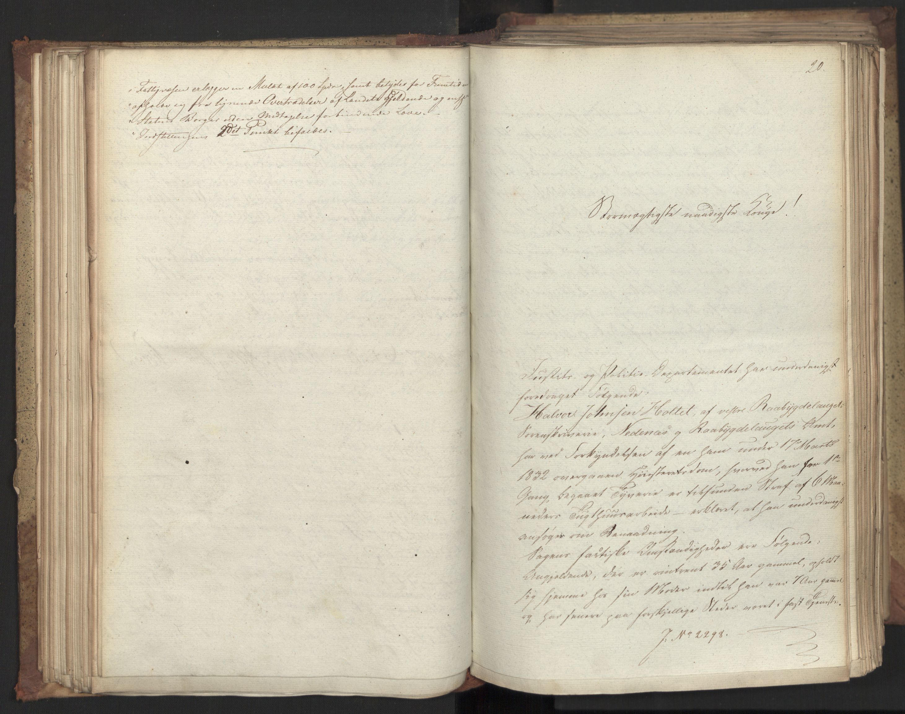 Statsrådsavdelingen i Stockholm, AV/RA-S-1003/D/Da/L0078: Regjeringsinnstillinger nr. 2260-2399, 1832, s. 102