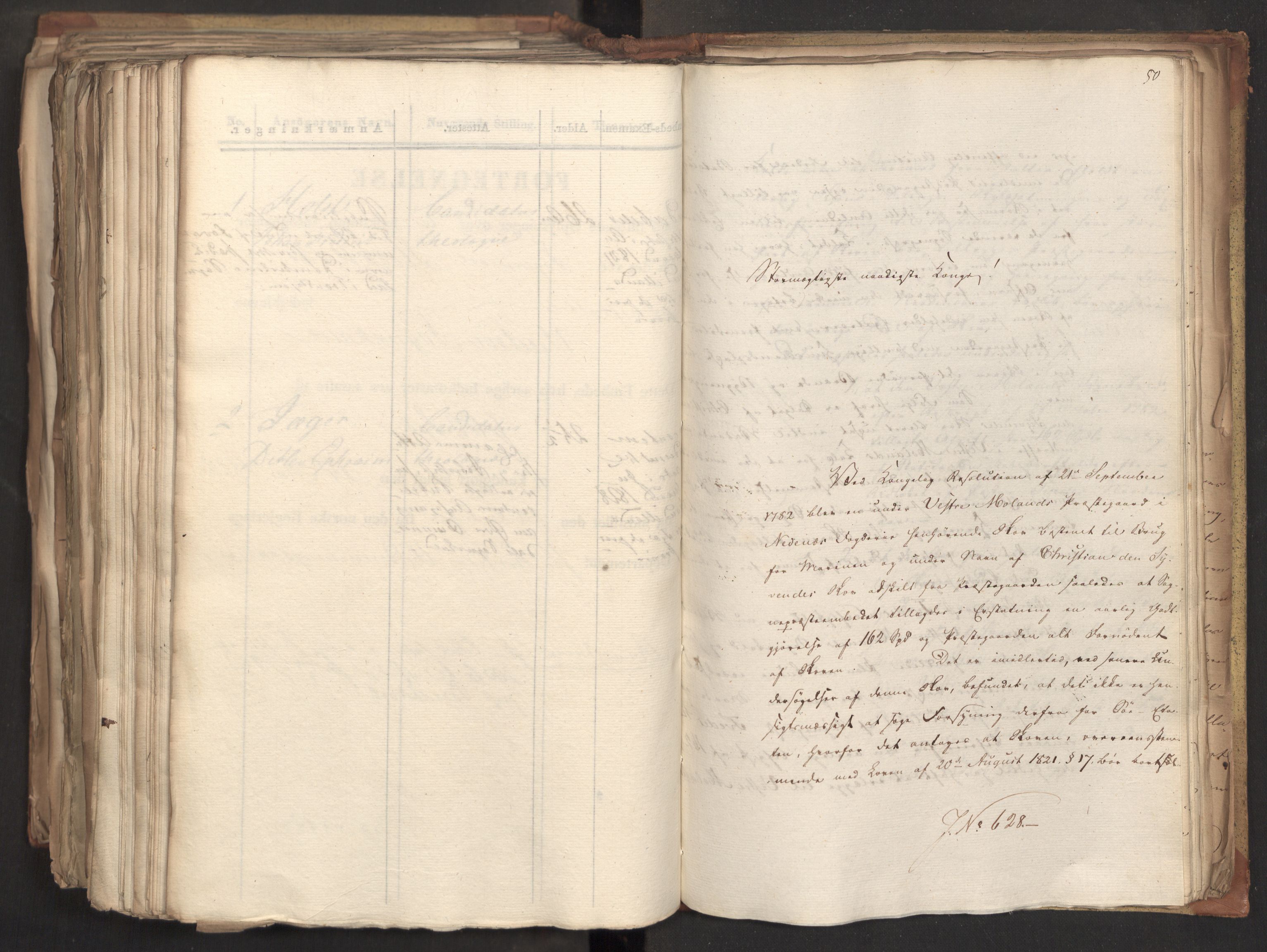 Statsrådsavdelingen i Stockholm, AV/RA-S-1003/D/Da/L0056: Regjeringsinnstillinger nr. 436-650, 1828, s. 559