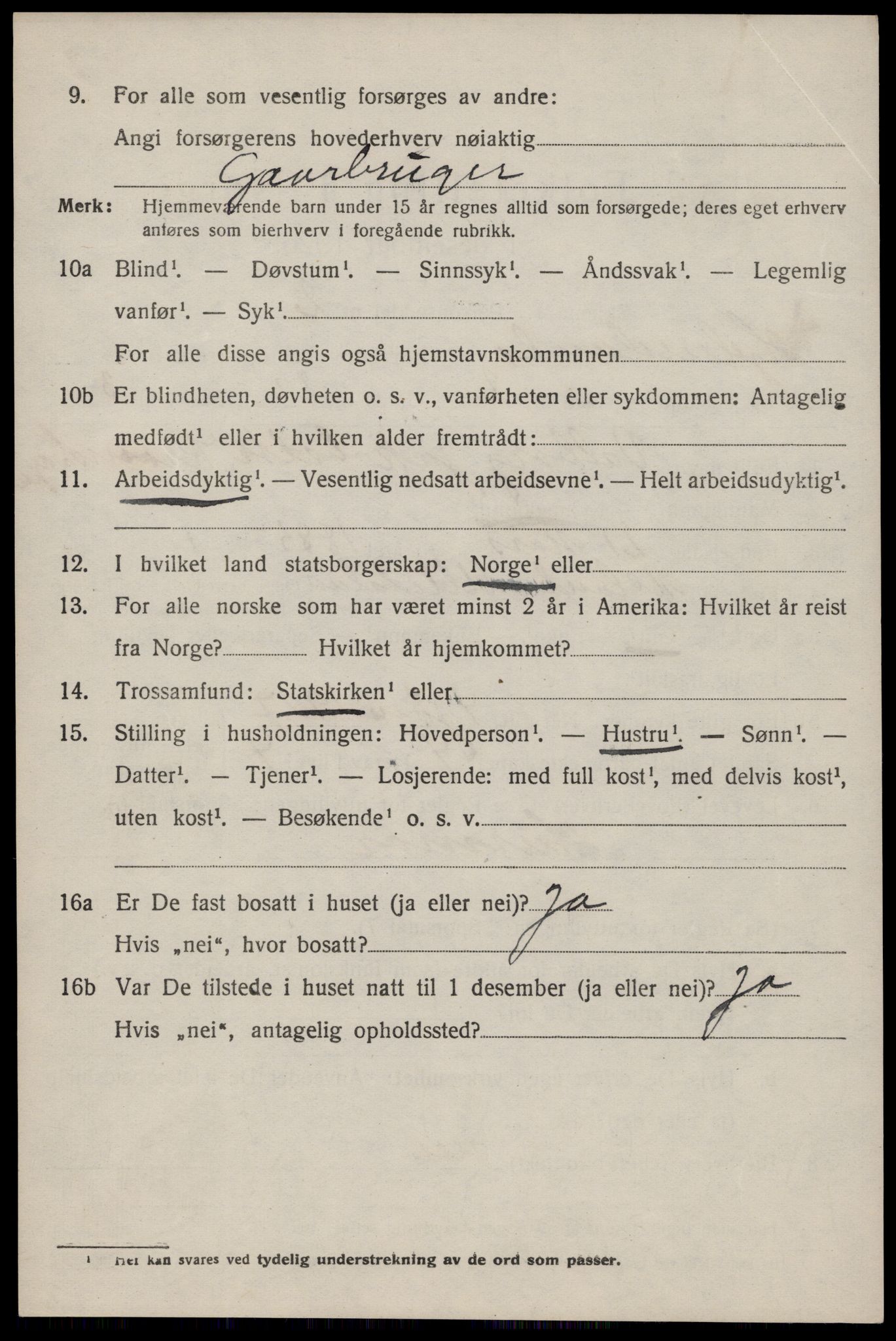 SAST, Folketelling 1920 for 1133 Hjelmeland herred, 1920, s. 2050