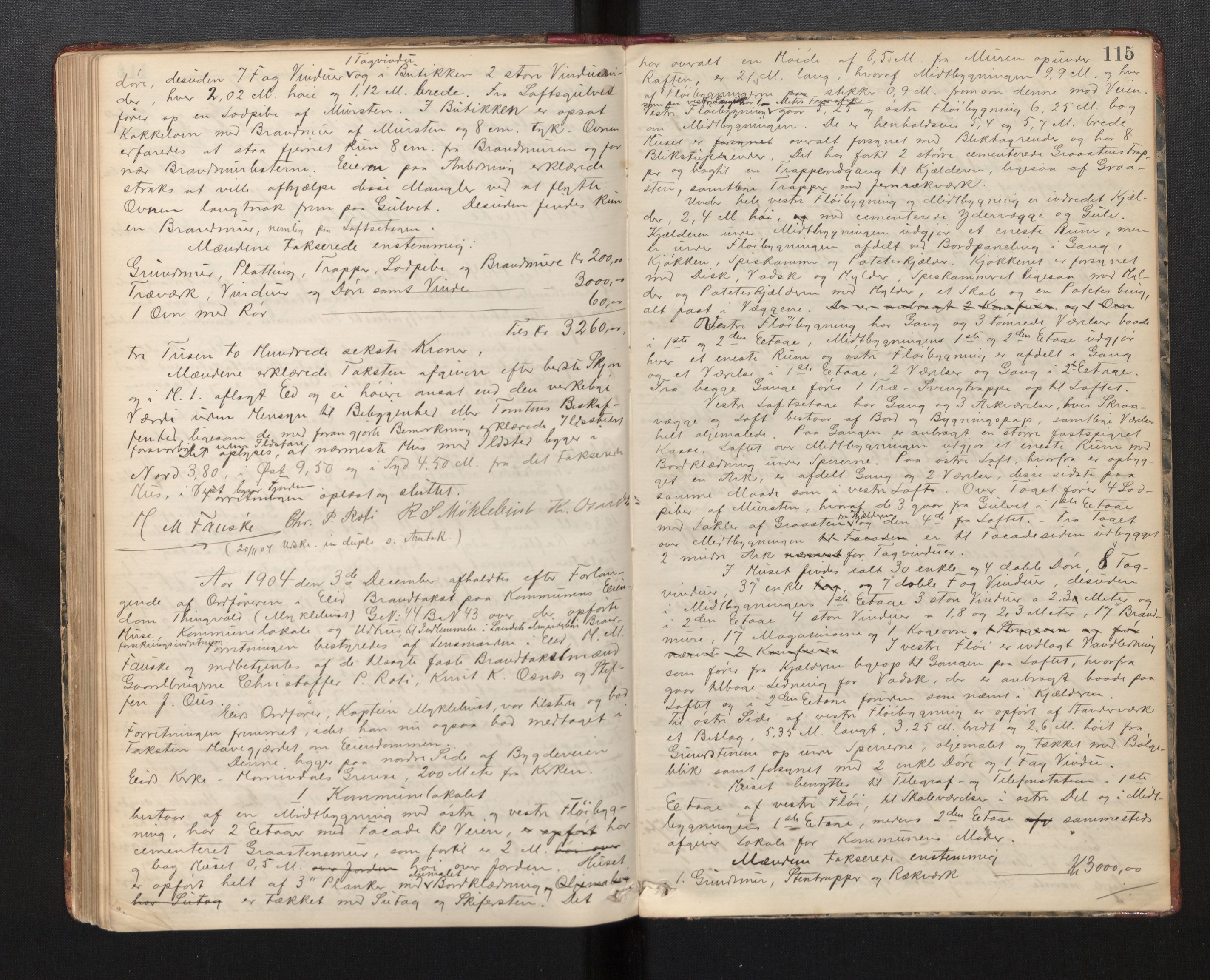 Lensmannen i Eid, AV/SAB-A-27001/0012/L0002: Branntakstprotokoll, 1881-1906, s. 114b-115a