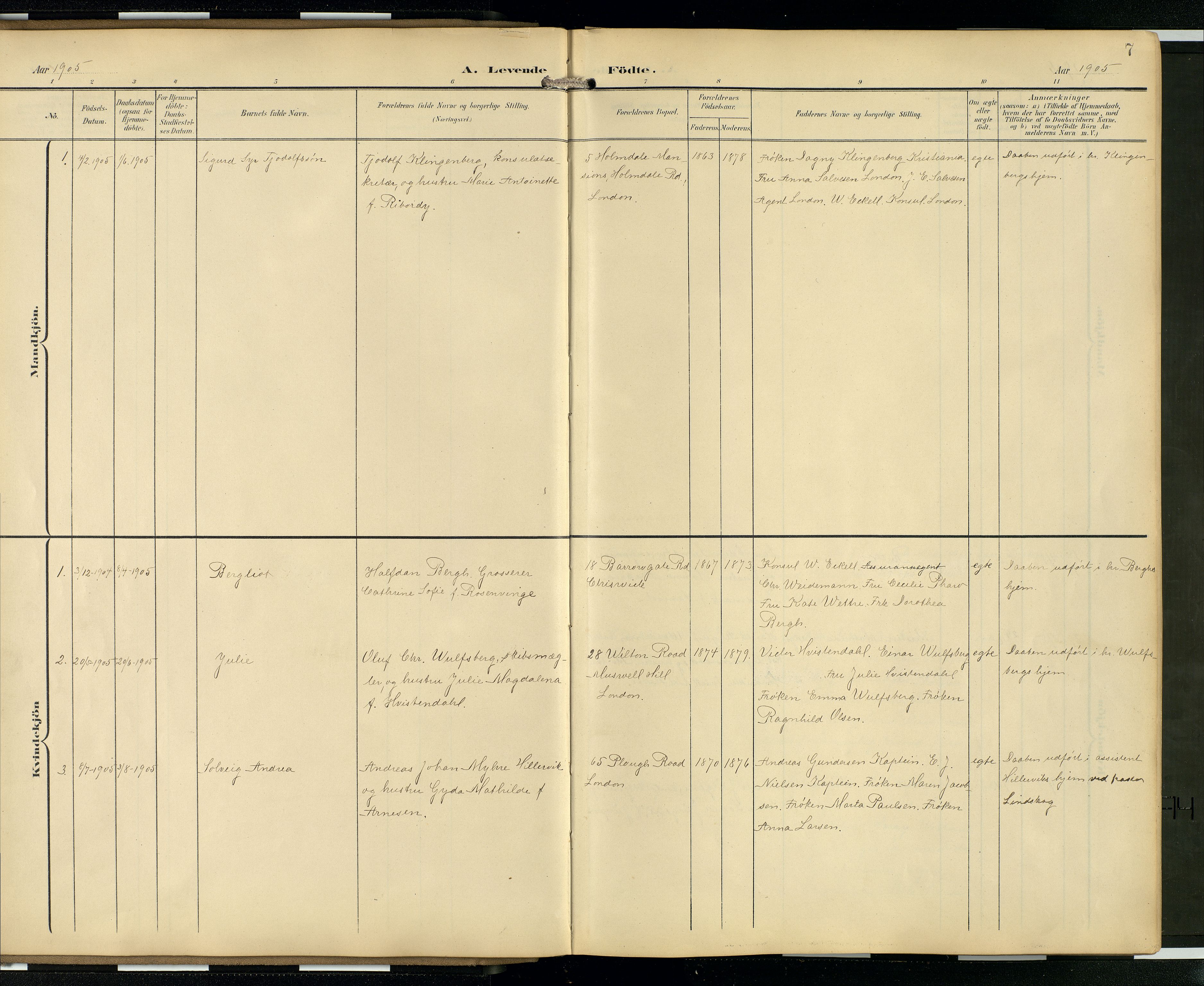Den norske sjømannsmisjon i utlandet/London m/bistasjoner, AV/SAB-SAB/PA-0103/H/Ha/L0003: Ministerialbok nr. A 3, 1903-1934, s. 6b-7a