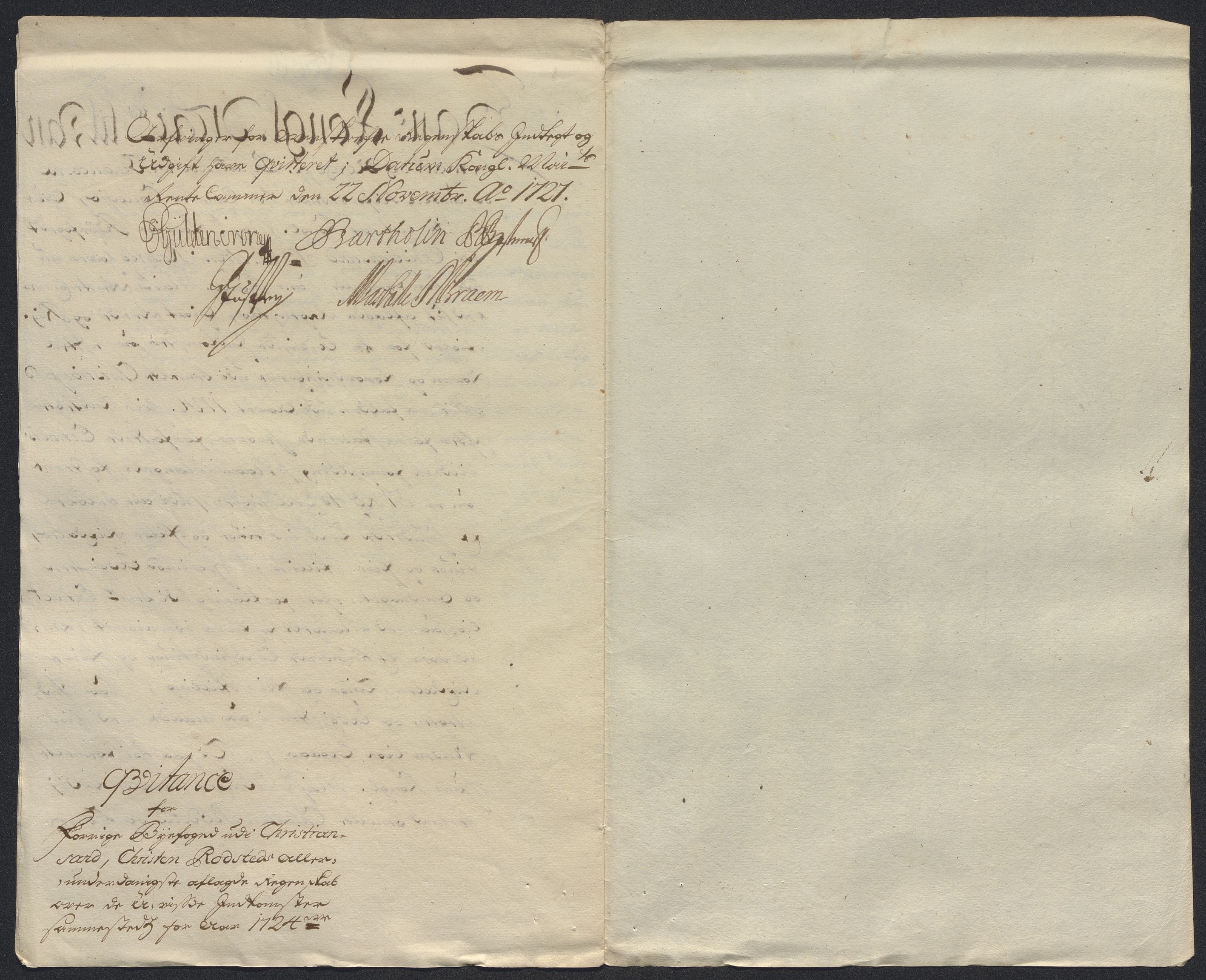 Rentekammeret inntil 1814, Reviderte regnskaper, Byregnskaper, AV/RA-EA-4066/R/Rm/L0286: [M19] Sikt og sakefall, 1719-1727, s. 426