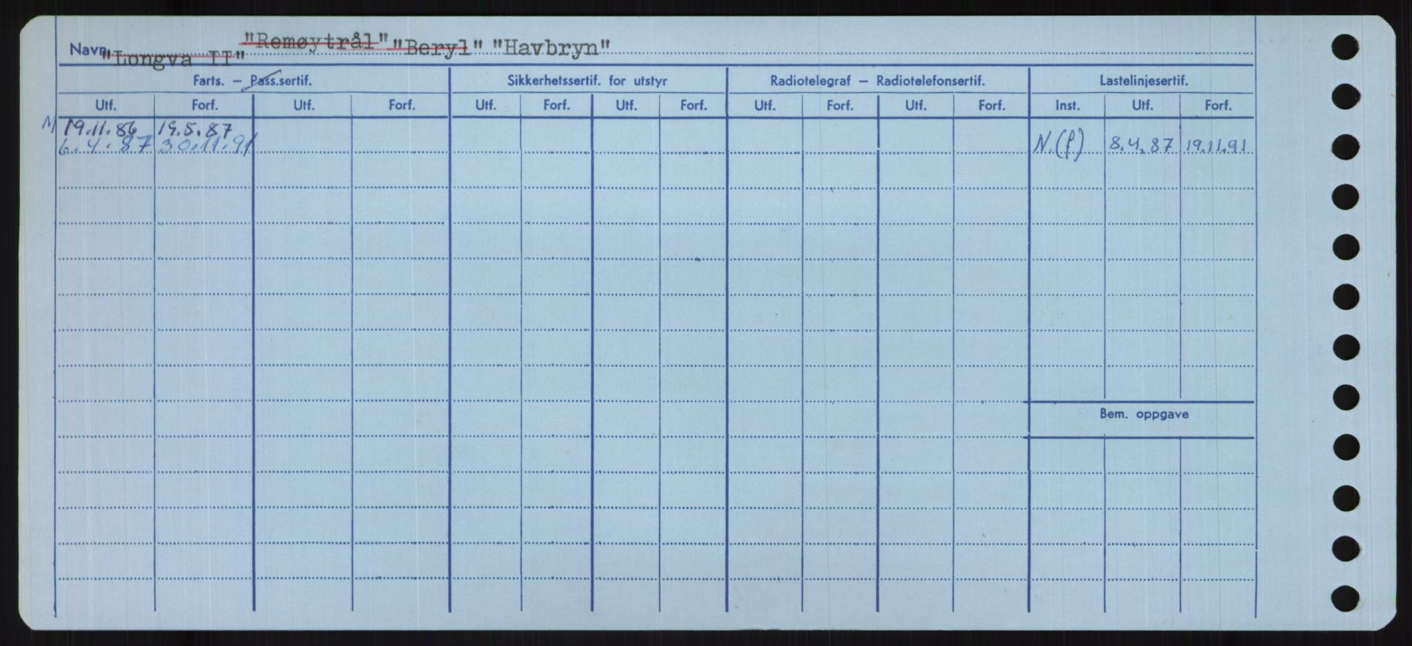 Sjøfartsdirektoratet med forløpere, Skipsmålingen, RA/S-1627/H/Ha/L0002/0002: Fartøy, Eik-Hill / Fartøy, G-Hill, s. 592