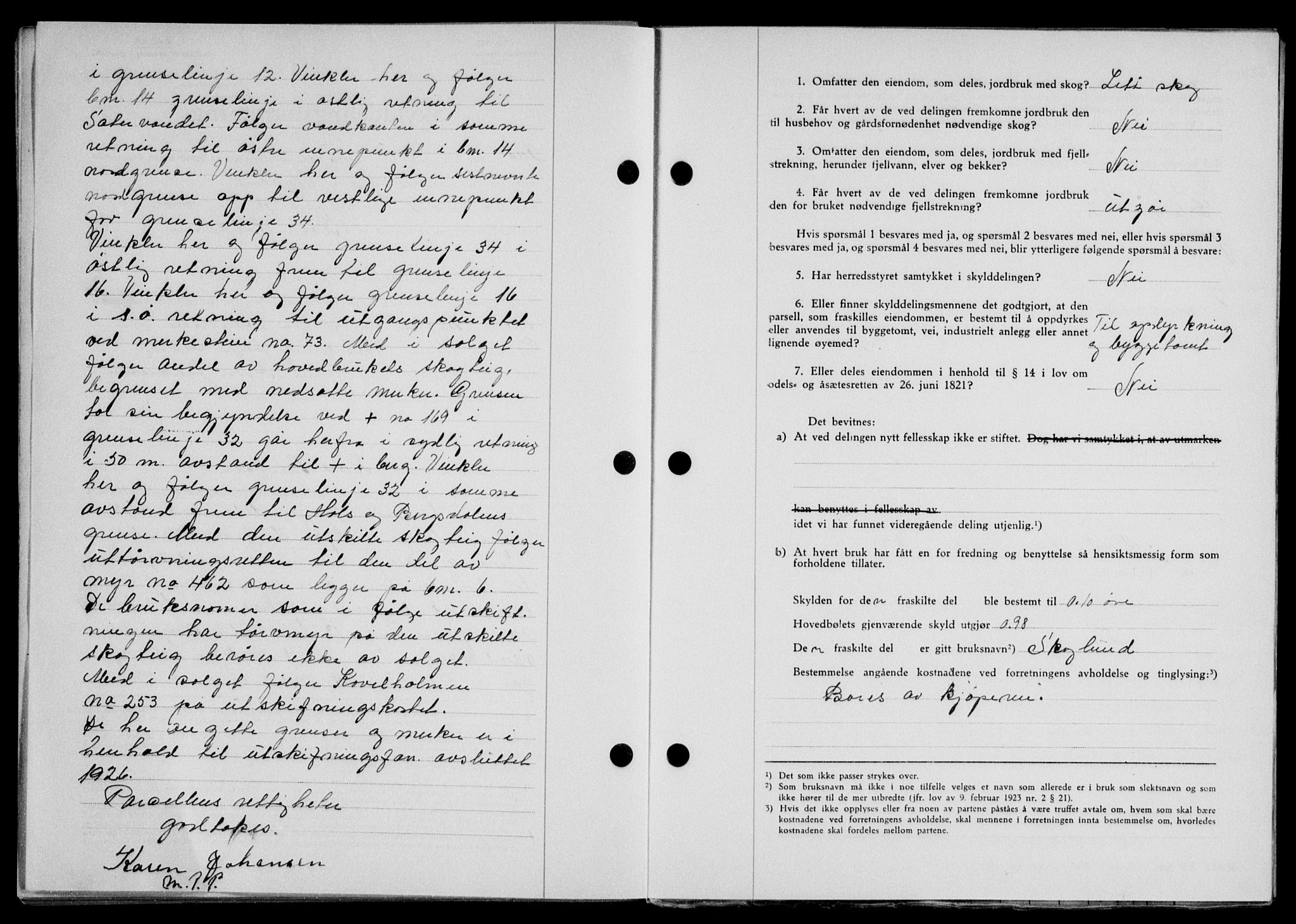 Lofoten sorenskriveri, SAT/A-0017/1/2/2C/L0014a: Pantebok nr. 14a, 1946-1946, Dagboknr: 663/1946