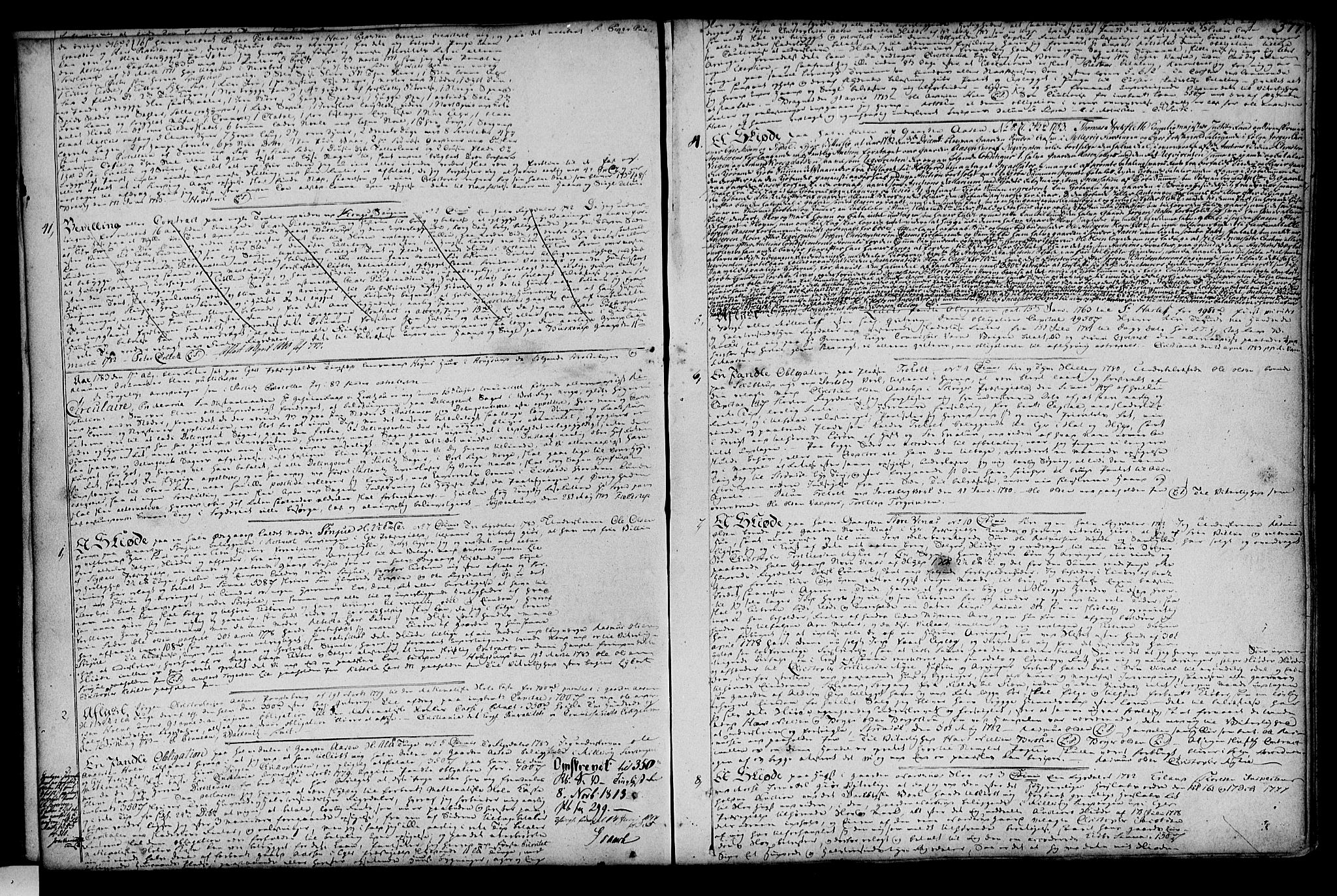 Eiker, Modum og Sigdal sorenskriveri, SAKO/A-123/G/Ga/Gaa/L0004b: Pantebok nr. I 4b, 1779-1788, s. 377