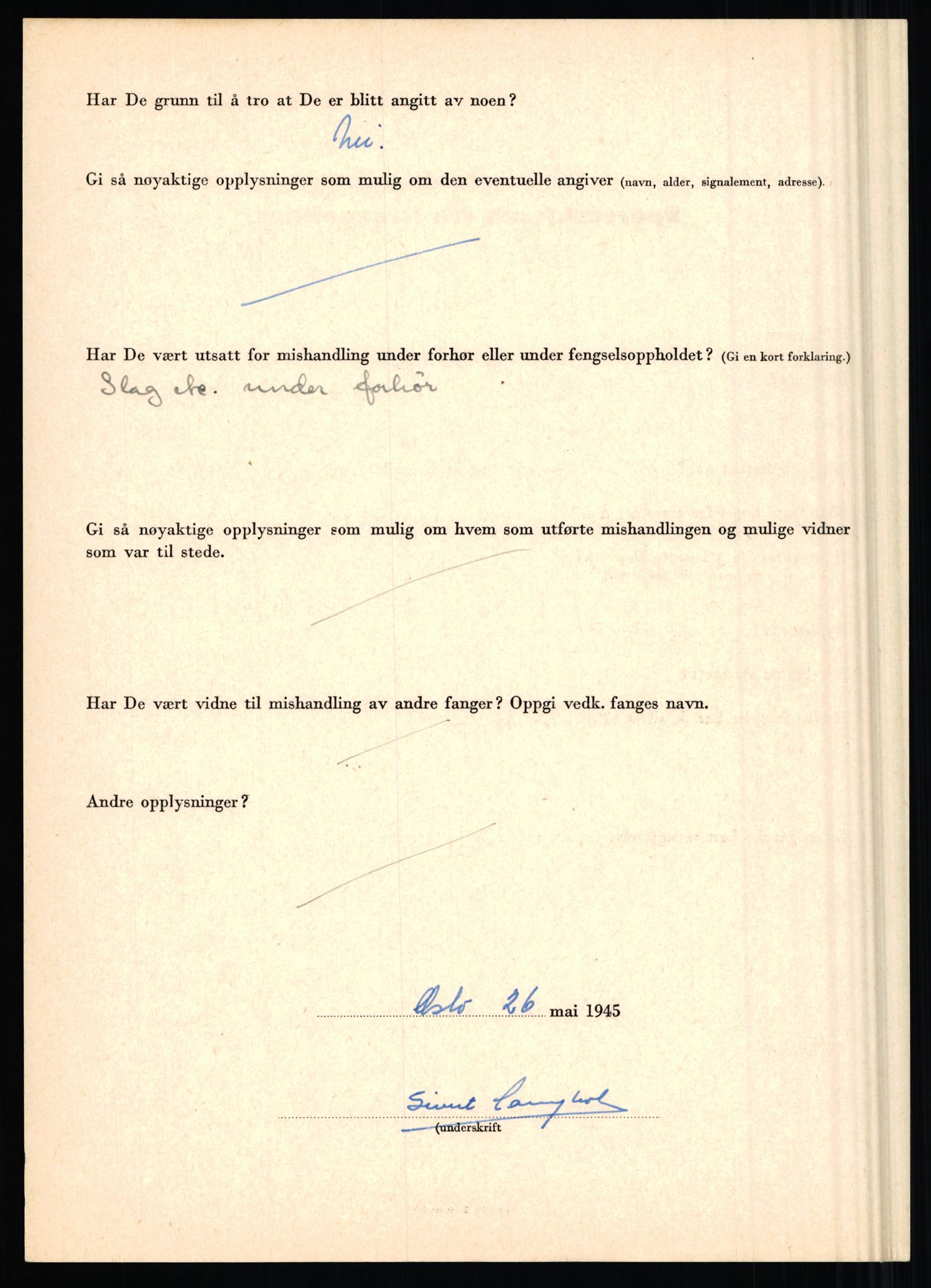 Rikspolitisjefen, AV/RA-S-1560/L/L0010: Kristianslund, Charles Ragnvald - Losvik, Einar, 1940-1945, s. 383