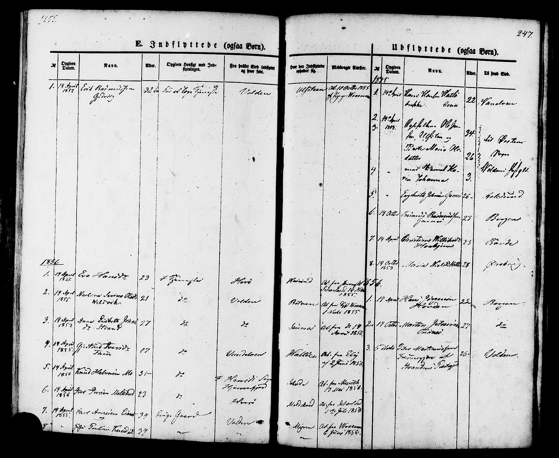 Ministerialprotokoller, klokkerbøker og fødselsregistre - Møre og Romsdal, SAT/A-1454/509/L0105: Ministerialbok nr. 509A03, 1848-1882, s. 247