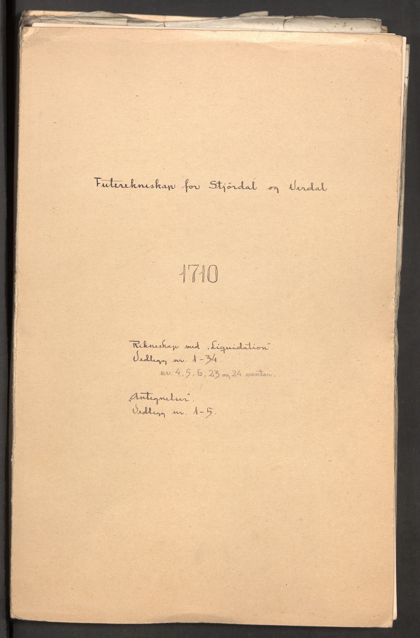 Rentekammeret inntil 1814, Reviderte regnskaper, Fogderegnskap, RA/EA-4092/R62/L4200: Fogderegnskap Stjørdal og Verdal, 1710, s. 2